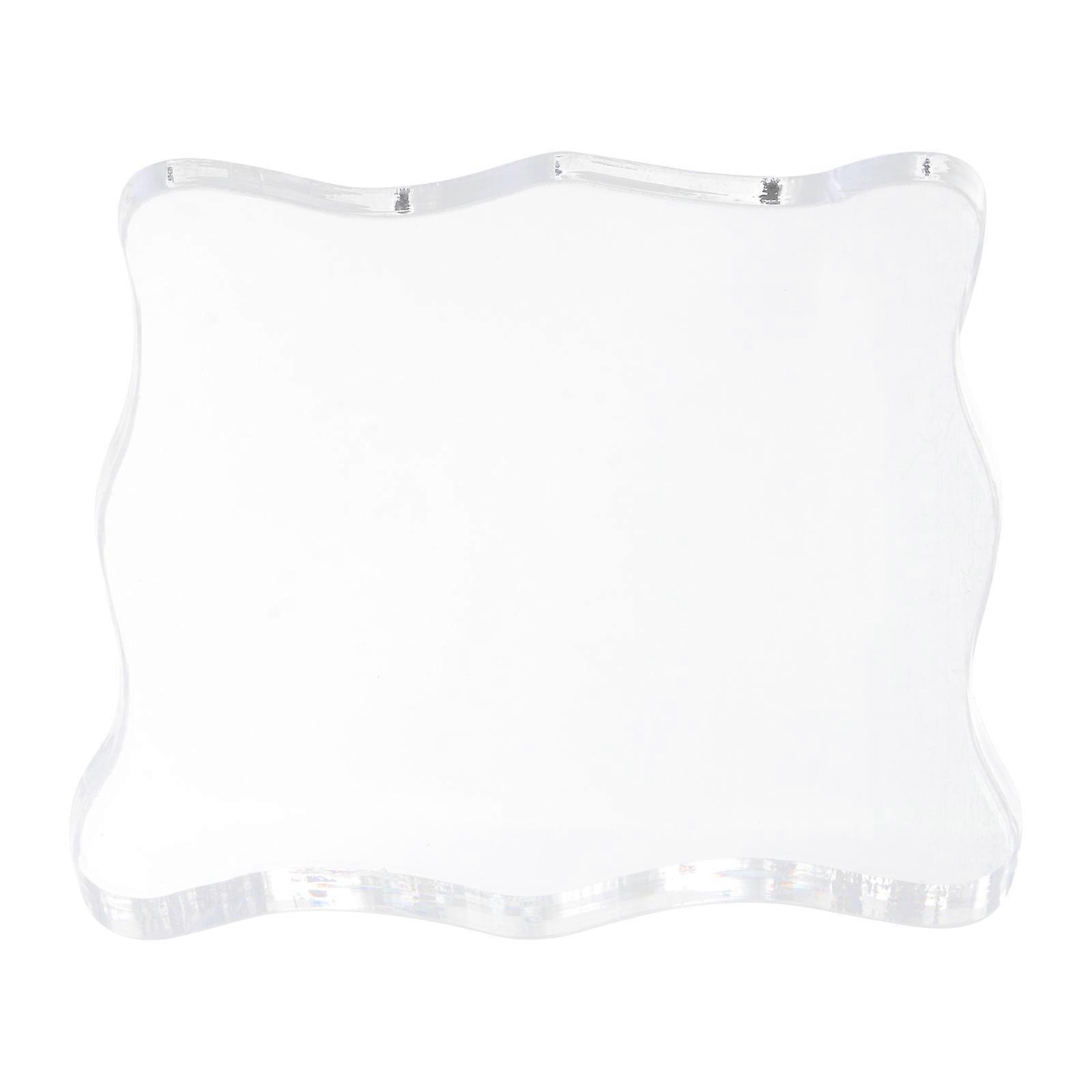 Transparent Acrylic Stamping Block Tool for Stamp DIY Accessory