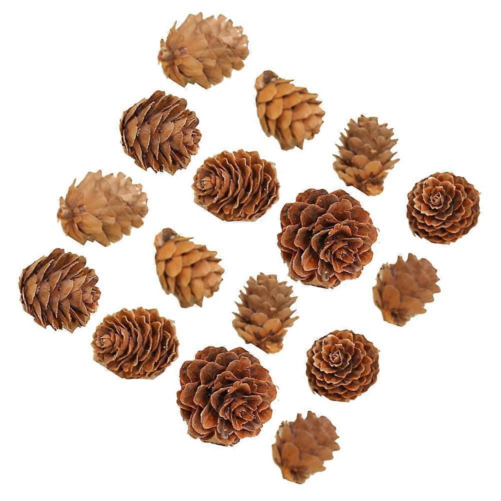 100 Pcs Pine Cone Decor Artificial Christmas Pine Cones