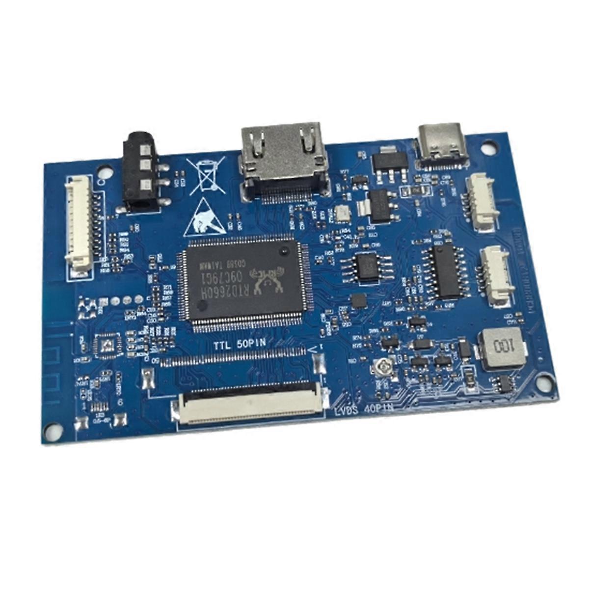 -Compatible+Audio 40Pin LCD Driver Controller Board for Panel HJ080IA-01E EJ080NA-04C HE080IDW1 1024X768 USB 5V