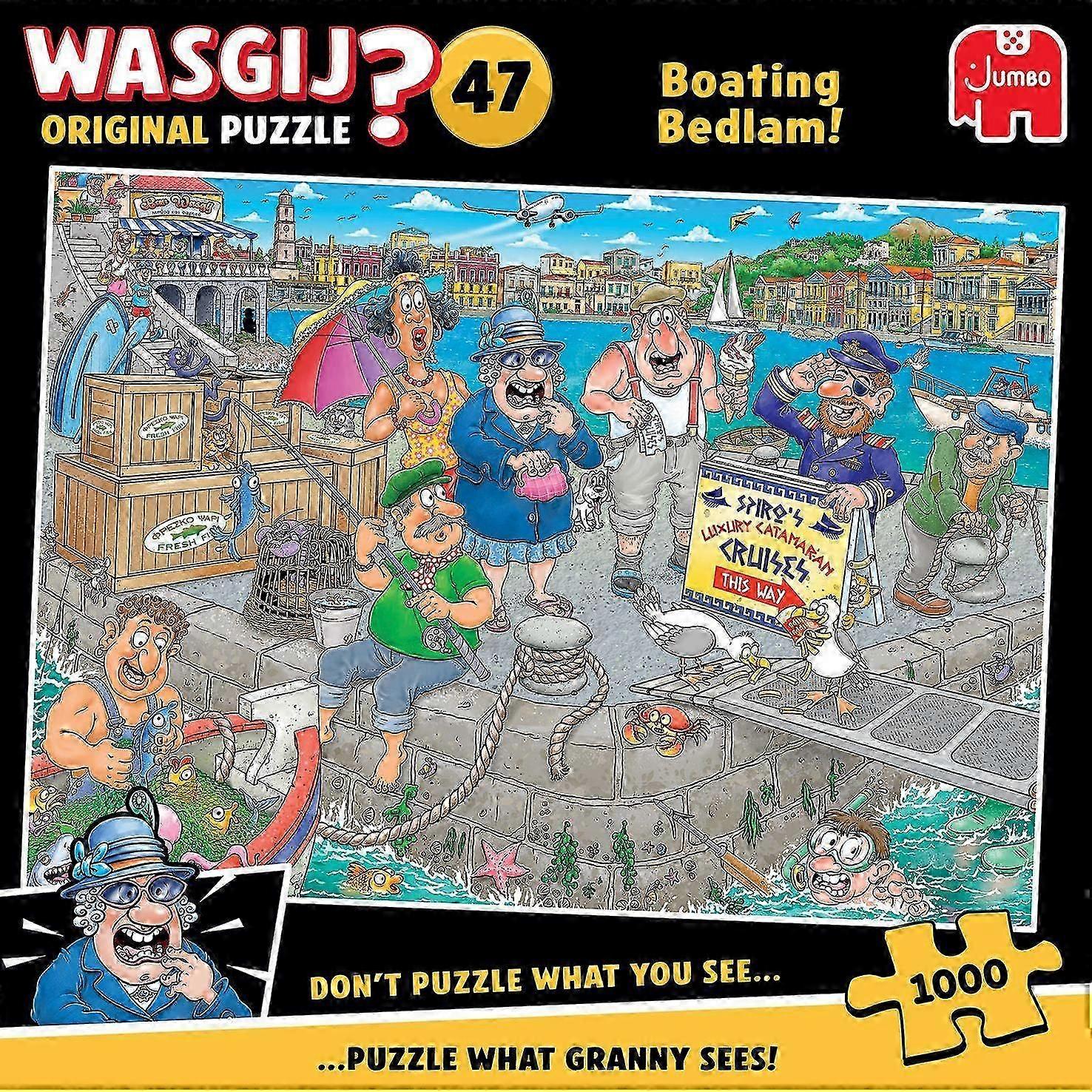Wasgij 47 Boating Bedlam! Jigsaw (1000 Pieces)
