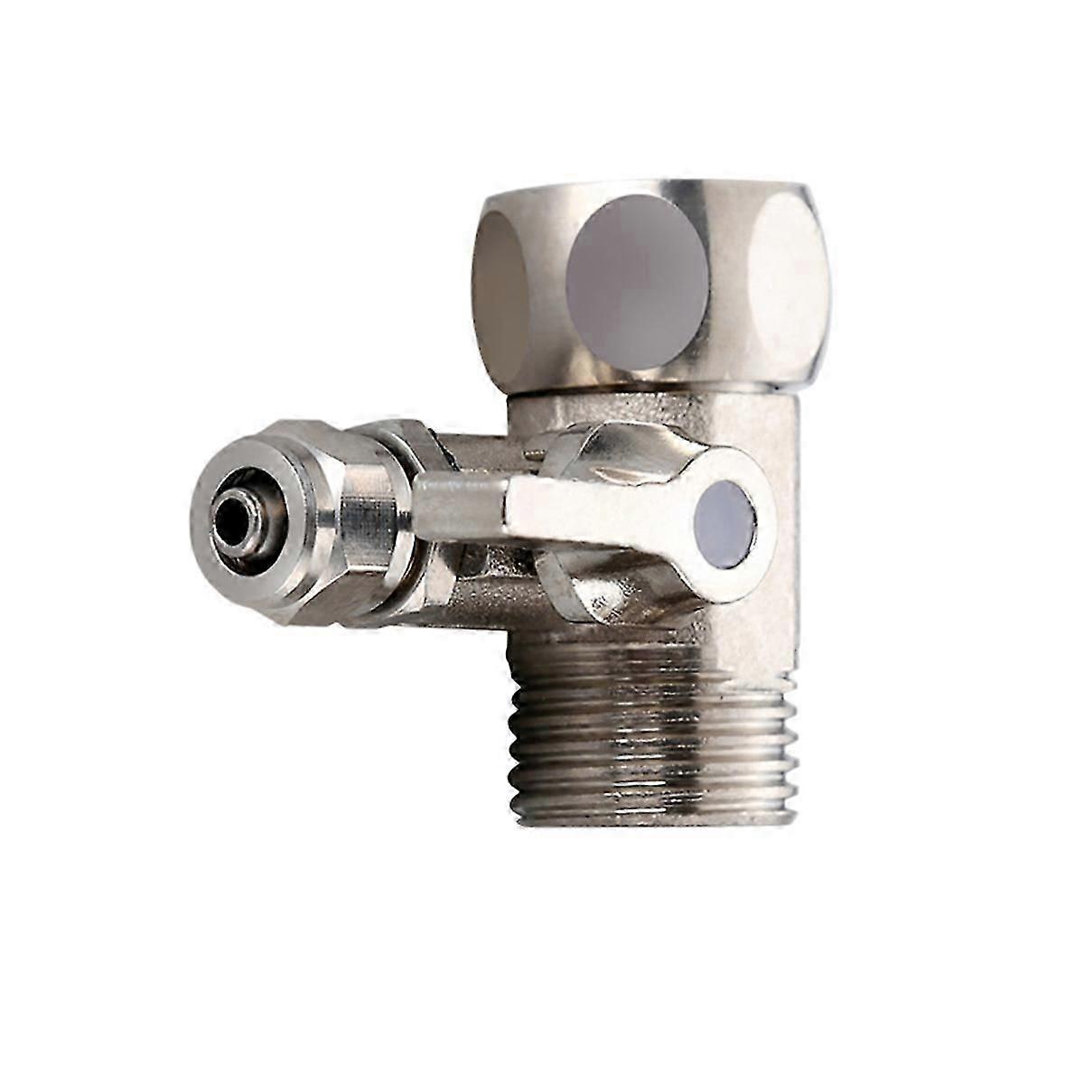 Sink Under Filter Tee Valve Adapter Tube Push To Connect Stop Adapter Valve Diverter