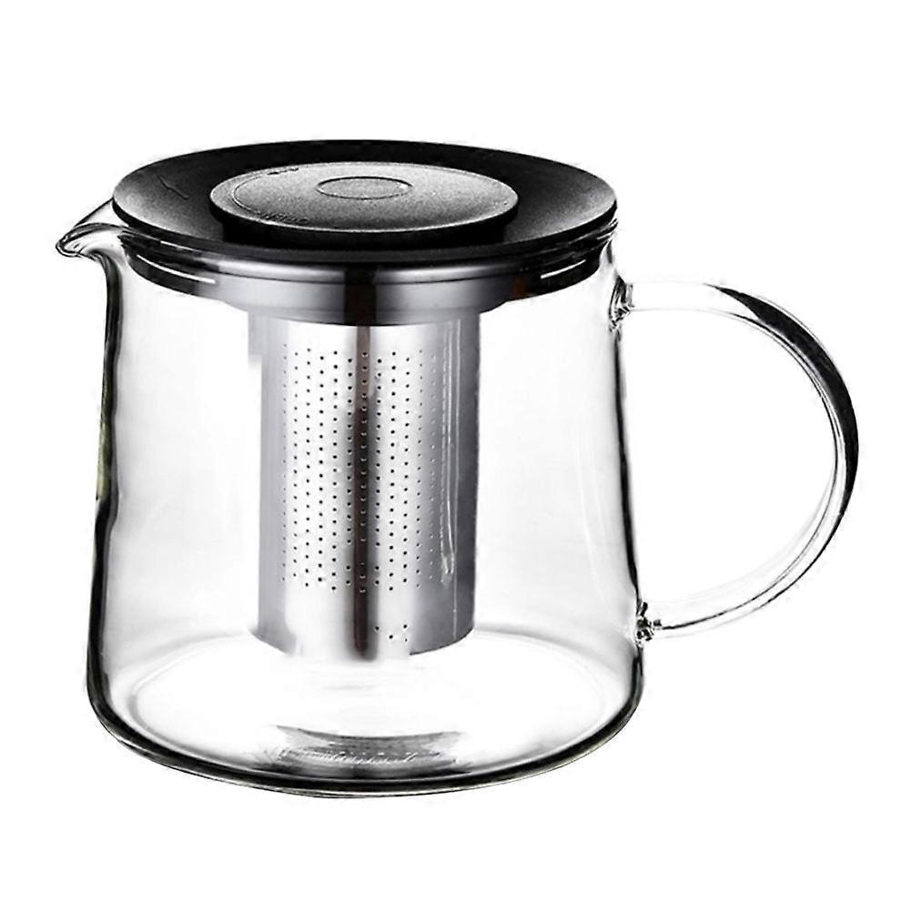 Teapot Pot With Infuser Glass Tea Kettle Stovetop Safe For Home Use 1Pack