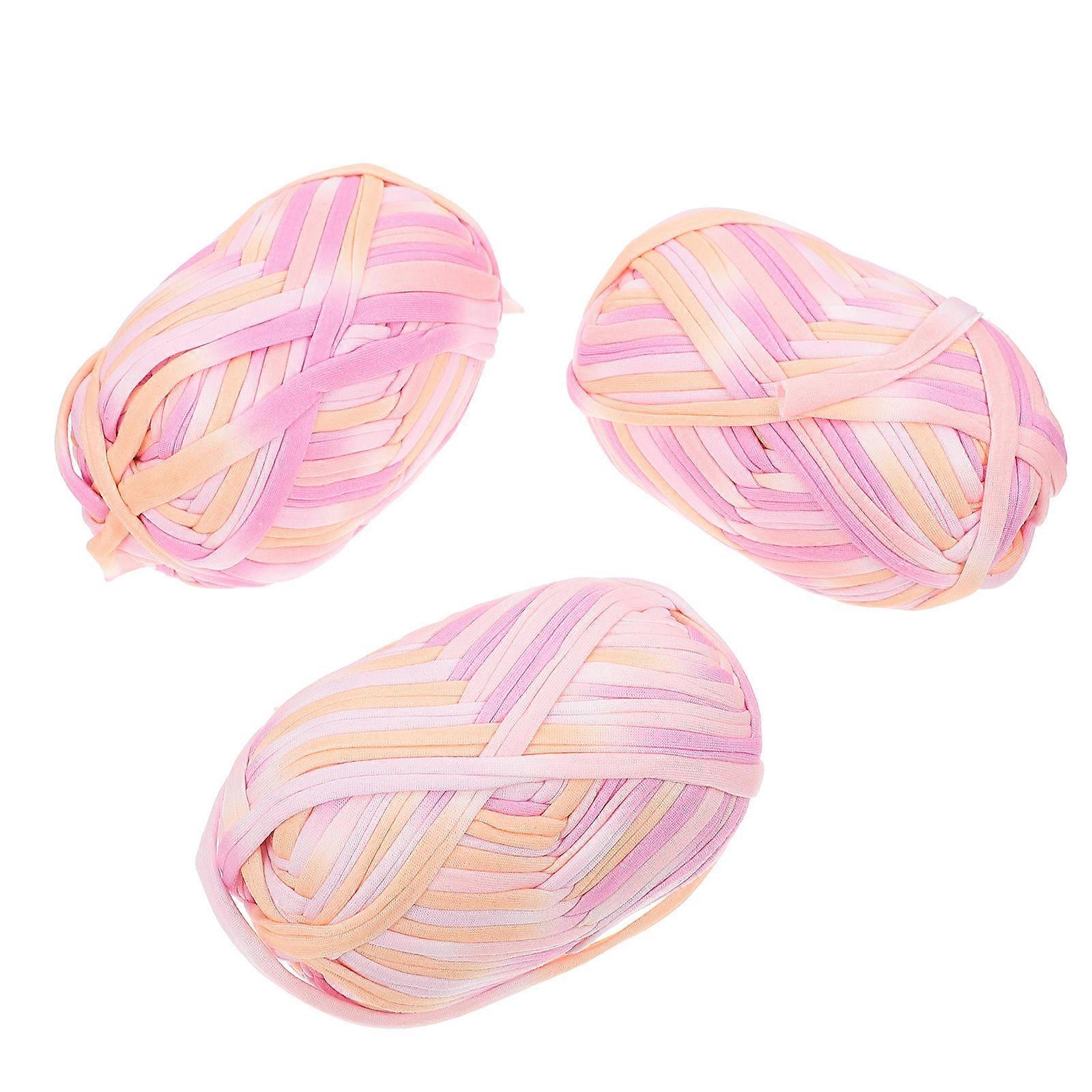 Yarn Bundles For DIY Projects Color Retention Hand Knitting Yarn Cotton 5.11x2.75x1.97in 3Pack