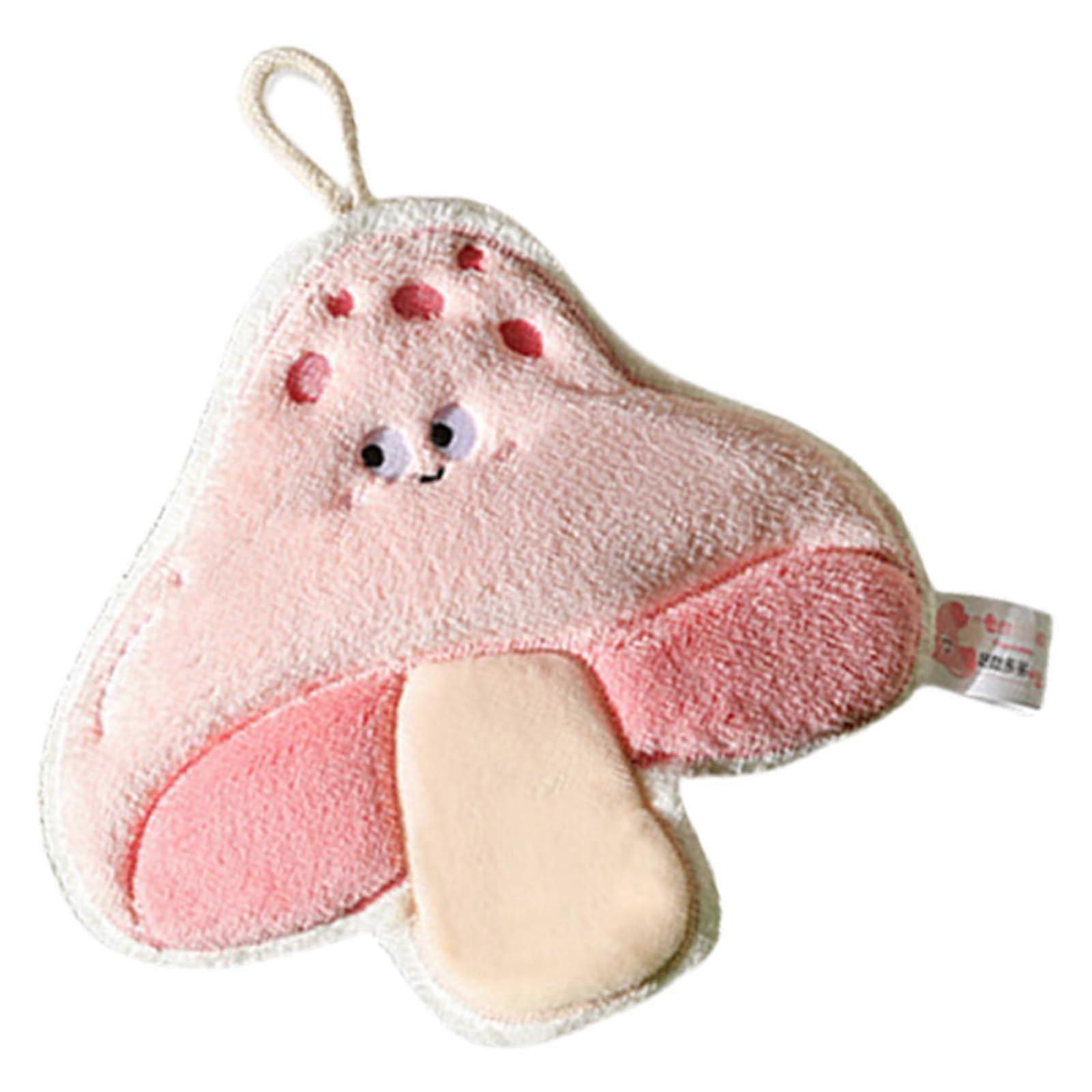 Soft Absorbent Plush Kitchen Towels Fun Shape Hand Towels Machine Washable Quick-Dry Colorful Design