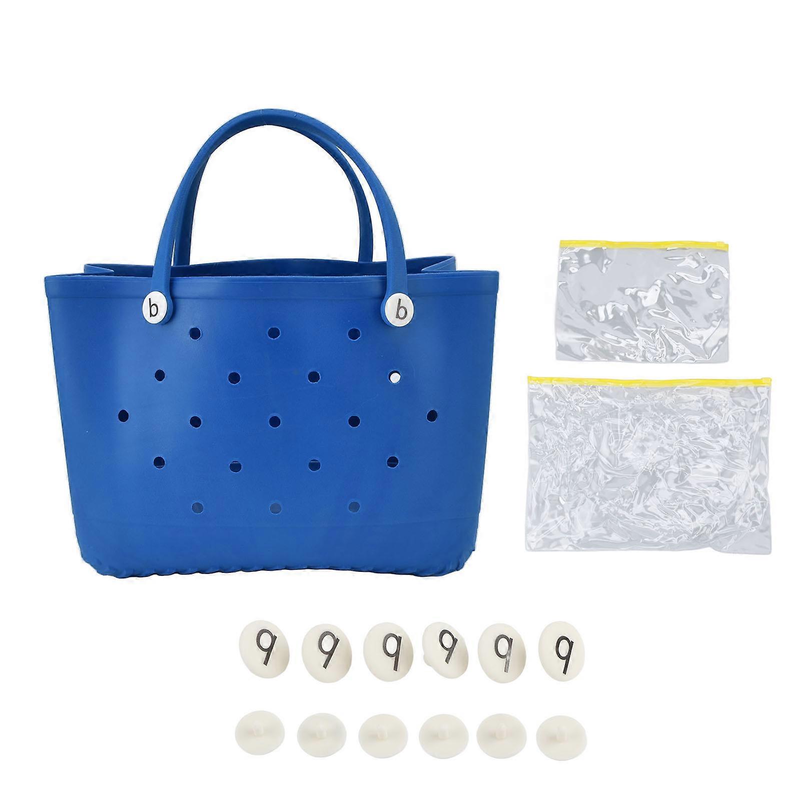 Tote Durable Safe EVA Material Multifunction Space Saving Portable Round Hole Design Large Beach Bag