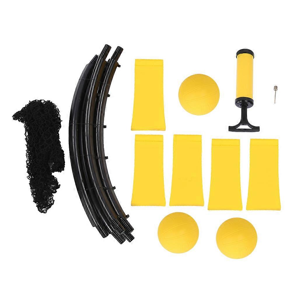 Mini Beach Volleyball Ball Game Set with Inflator for Leisure Entertainment Fitness Party