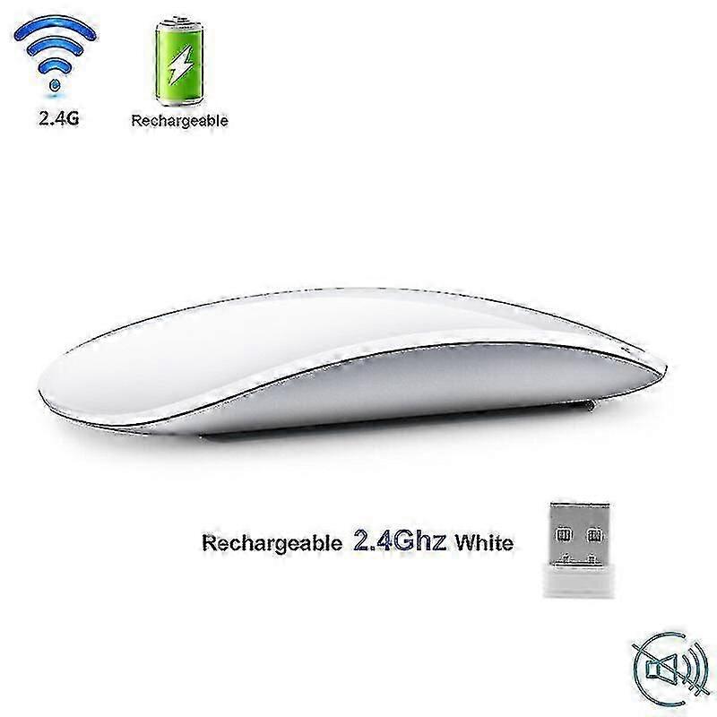Bluetooth Wireless Magic Mouse 2 Silent Rechargeable Laser Computer Mouse Slim 2.4g Ergonomic Pc Office Mice Compatible Mac Microsoft-m