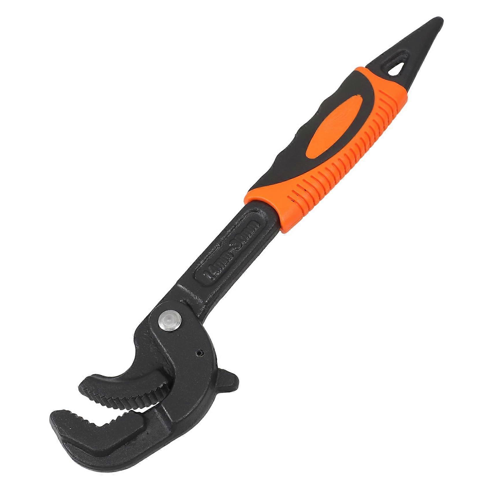 Adjustable Plumbing Wrench Multifunctional Wrench with Automatic Locking Universal Key for Plumbing Work Repairs Compact