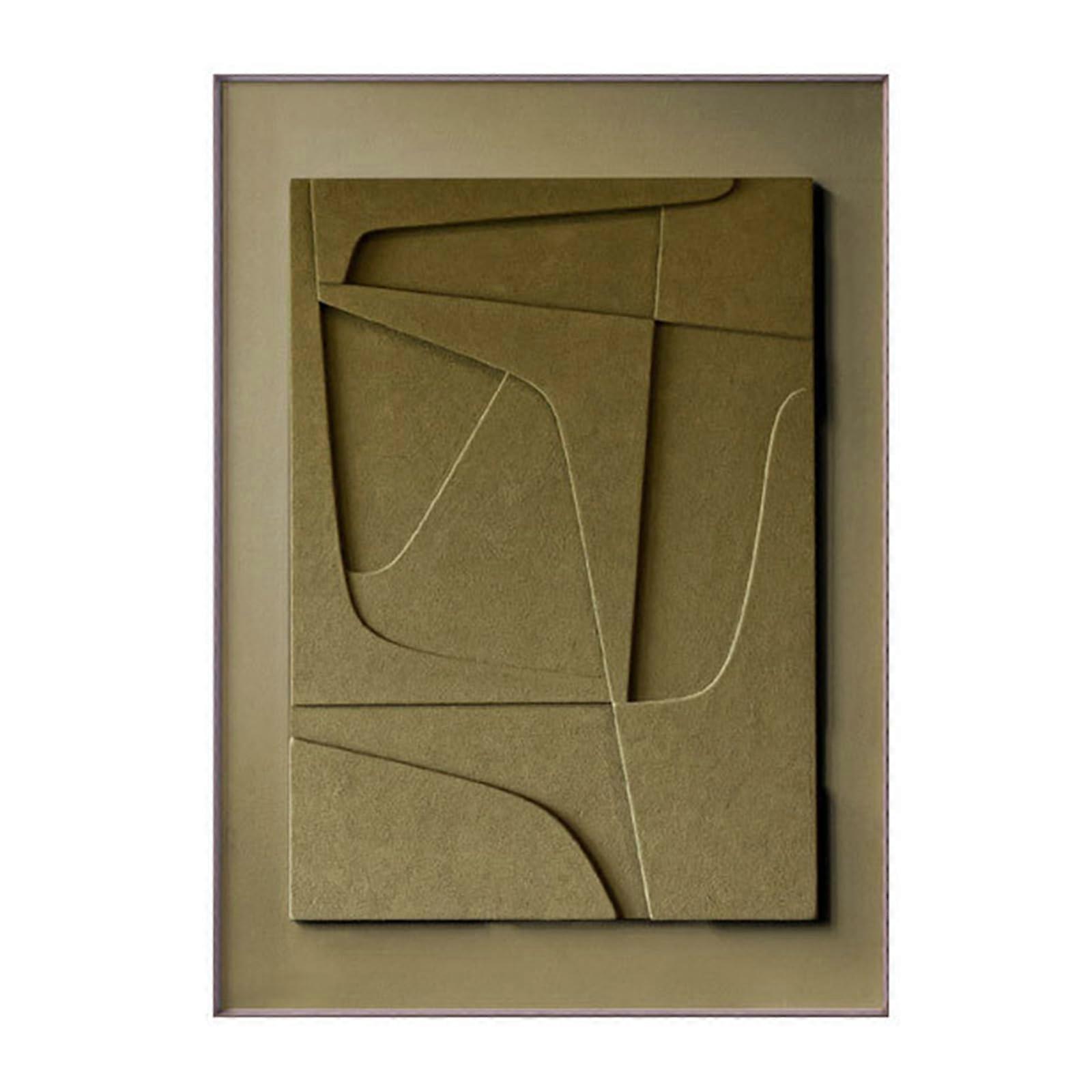 Modern Wall Art Abstract Painting Oil Canvas Frame Green 12*16'