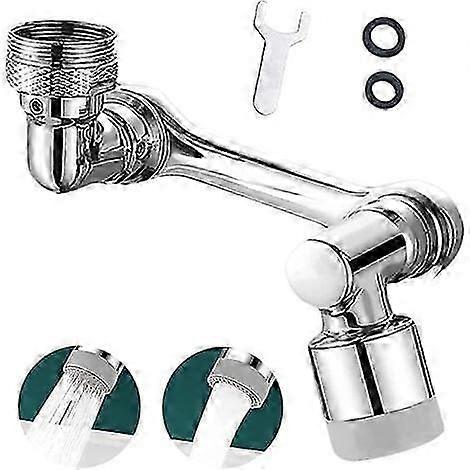1080 Degree Swivel Faucet Aerator, Kitchen Water Saving Filter, 2 Adapter Modes for Faucets with 20/22/24mm Male Thread