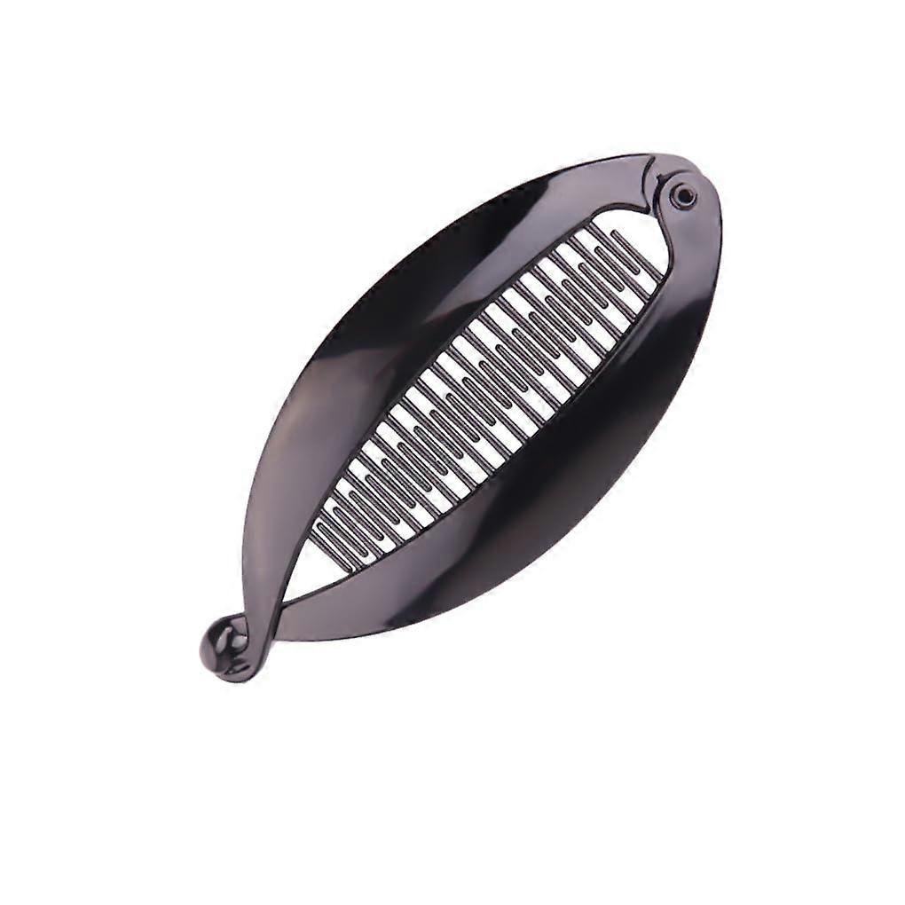 Vertical Clip – durable, exquisite, Light Black, medium size: 11.5 cm