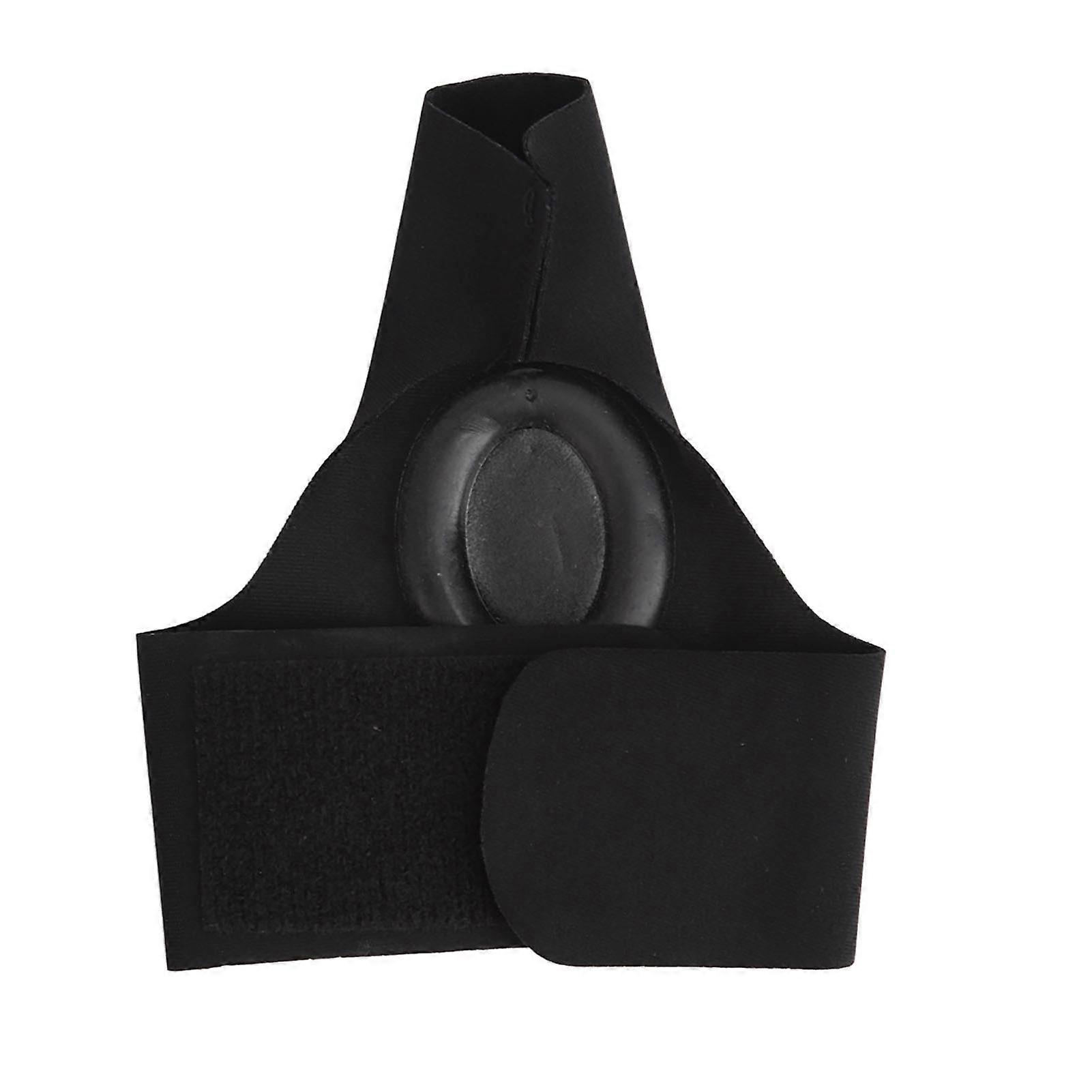 Bunion Sleeve Prevent Slip Shock Absorbing Adjustable Straightener Big Toe Separator Strap for Day Night Black Left Foot