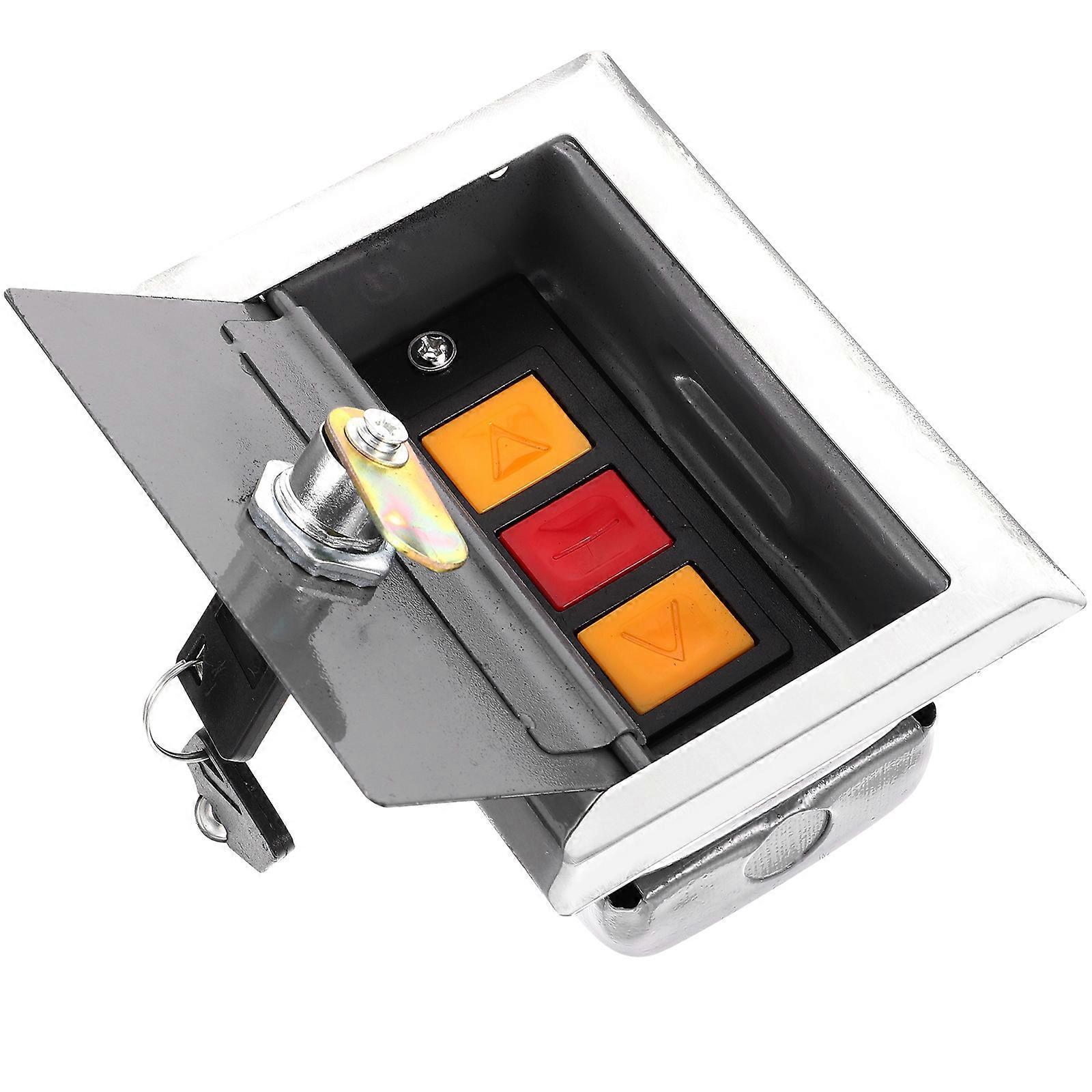 Push Button Station Durable Plastic Construction Shutter Door Button Box 5.1×3.5×2.4in Remote Control 1Pcs