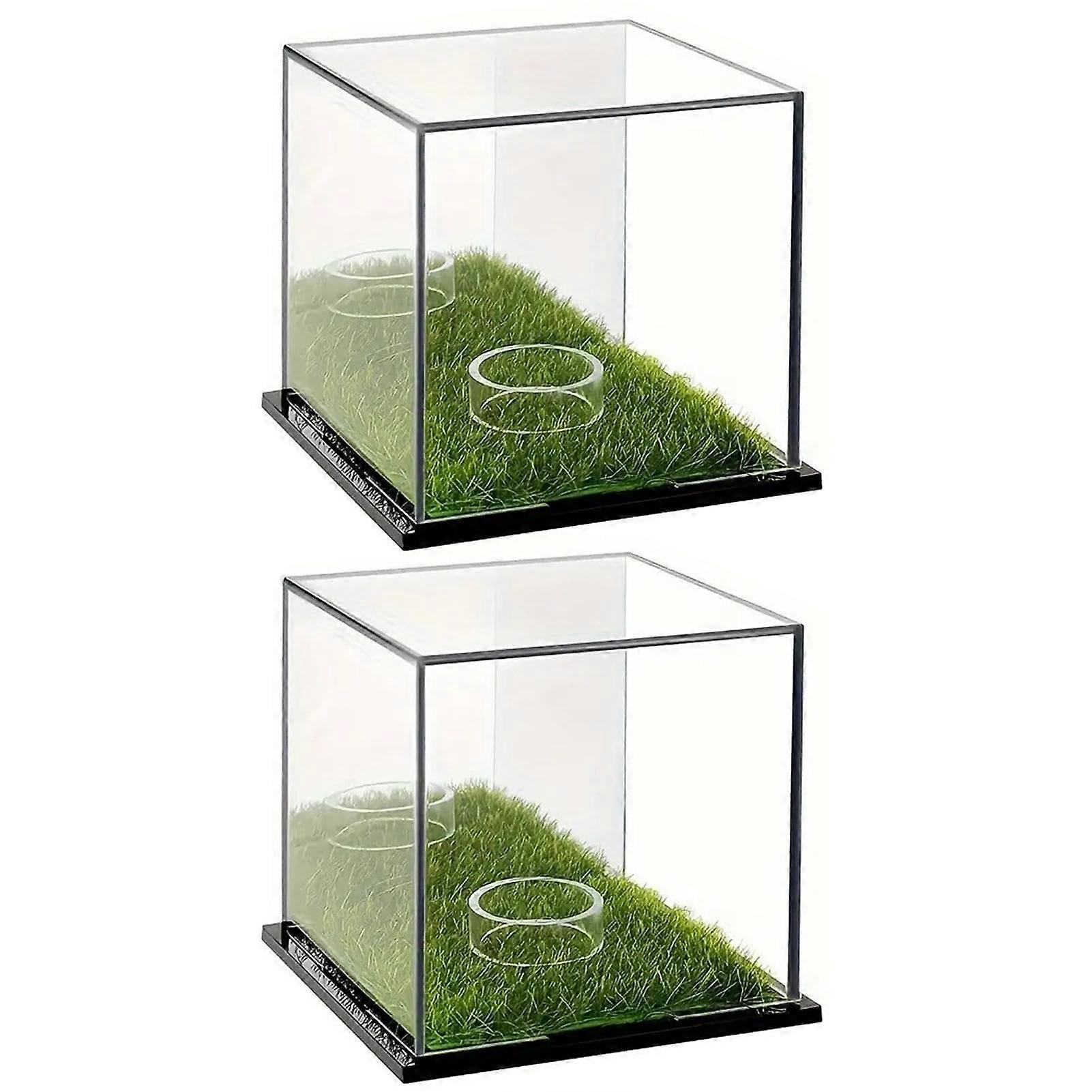 Golf Ball Organizer  2 x Acrylic Display Case, Clear Golf Ball Protector