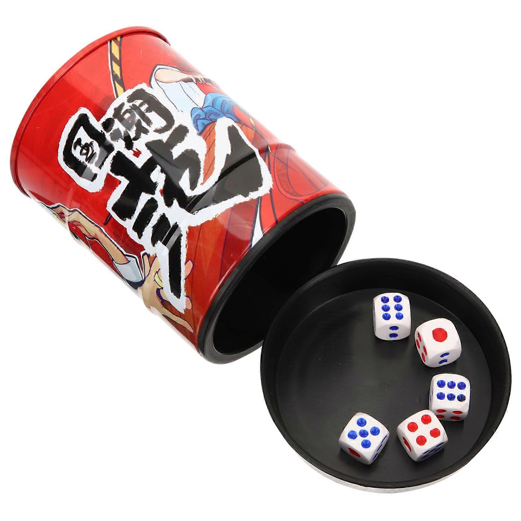 Iron Dice Cup with Lid for Dice Games Accessories Decorations