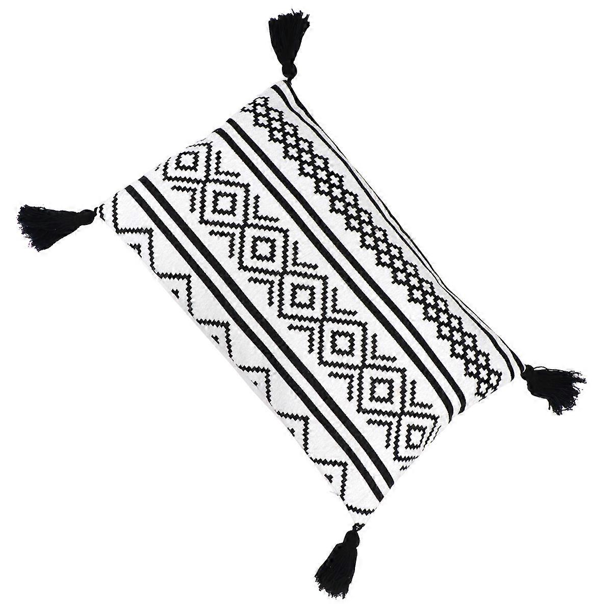 Throw Pillow Case Geometric Fringe Pillow Case for Decoration 1Pcs