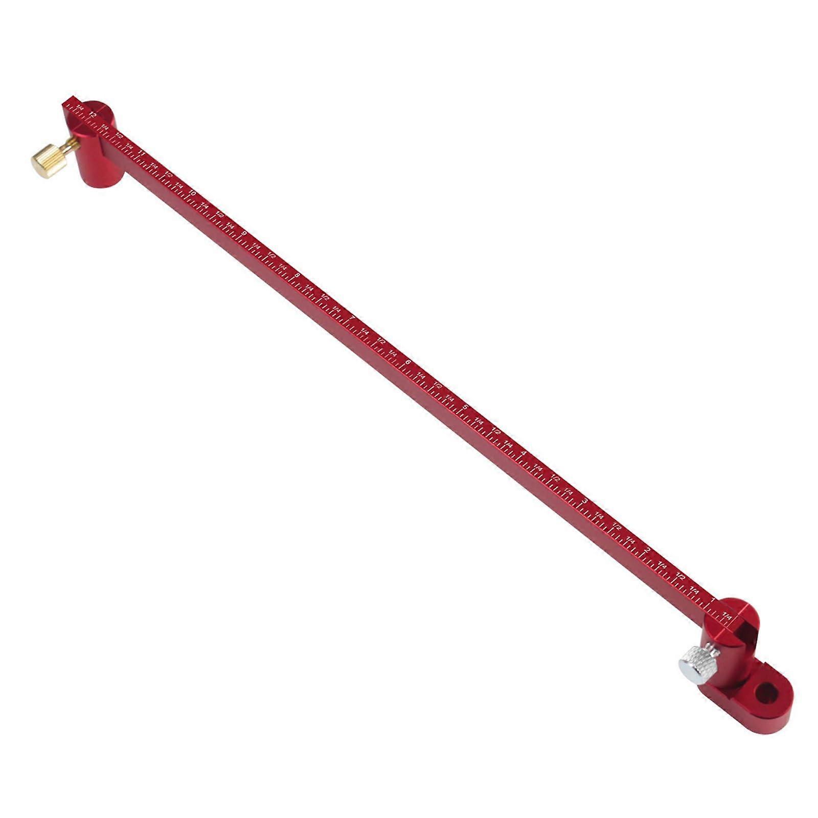 Adjustable Woodworking Scriver Scriber 315mm Aluminum Circle Drawing Rules Simple Operation Tool UK Regulations