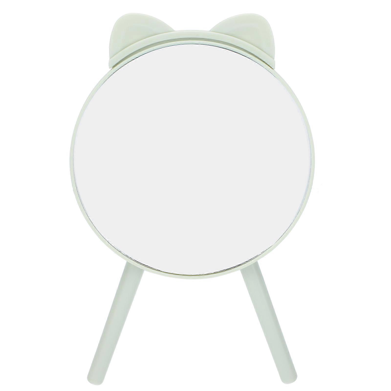 Cat Ear Mirror Cosmetic Makeup Mirror for Daily Use 1Pcs Tripod Base