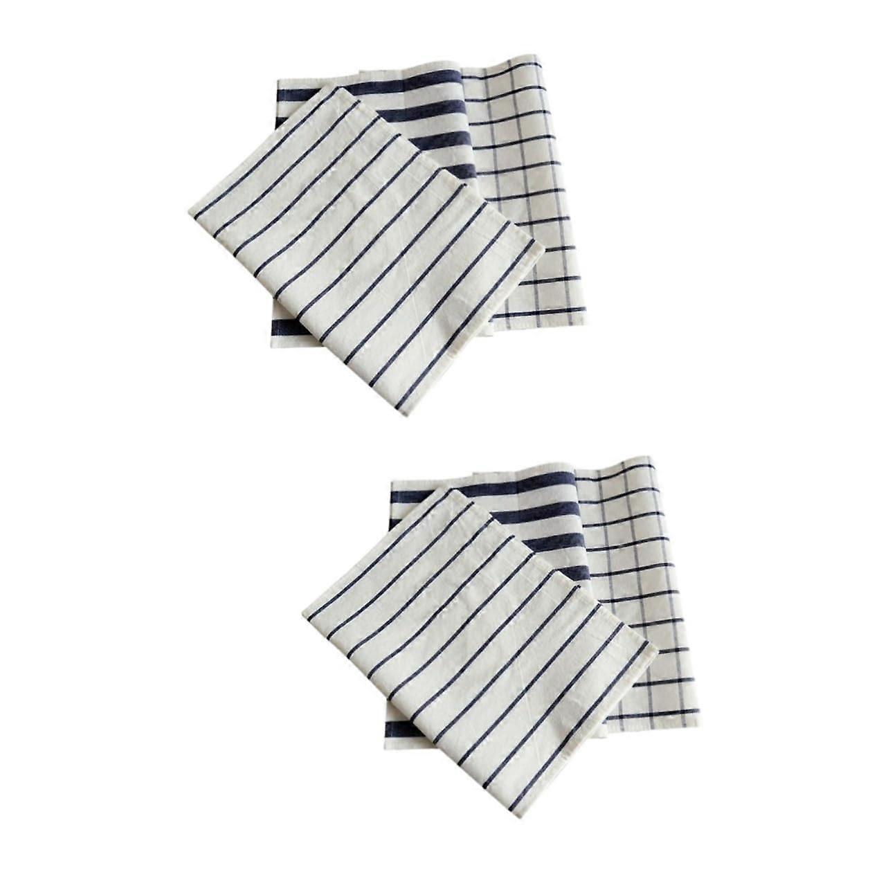 2 Sets Striped Tea Towel Picnic Table Bench Covers 3 Pieces x 2