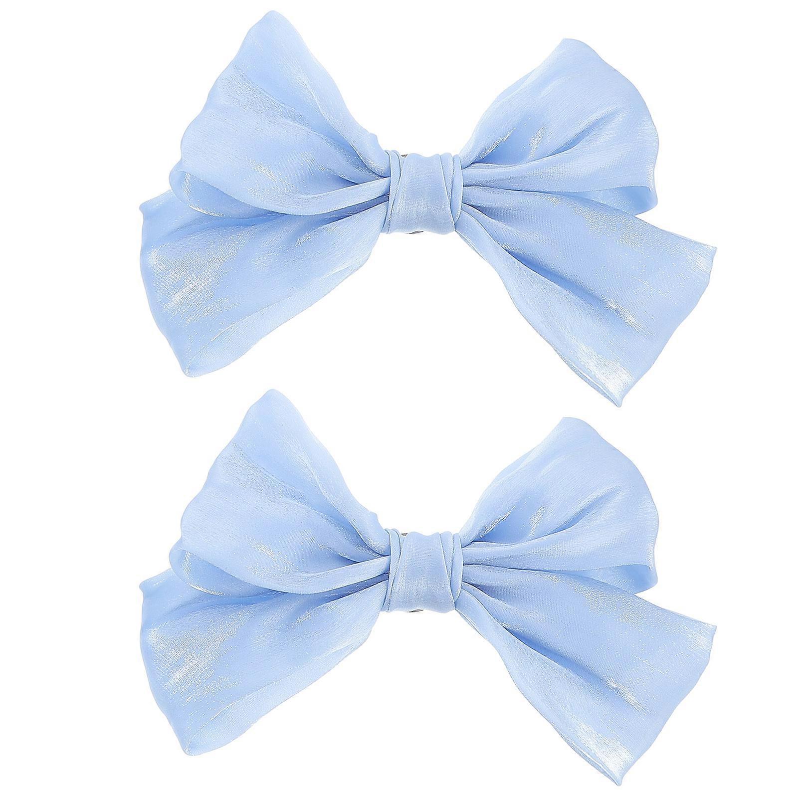 Chic Bow Curtain Tiebacks Stylish Drape Holders for Window Curtains Easy Clip Design for Home Decor, Suitable for Sheers and Drapes, Sky Blue