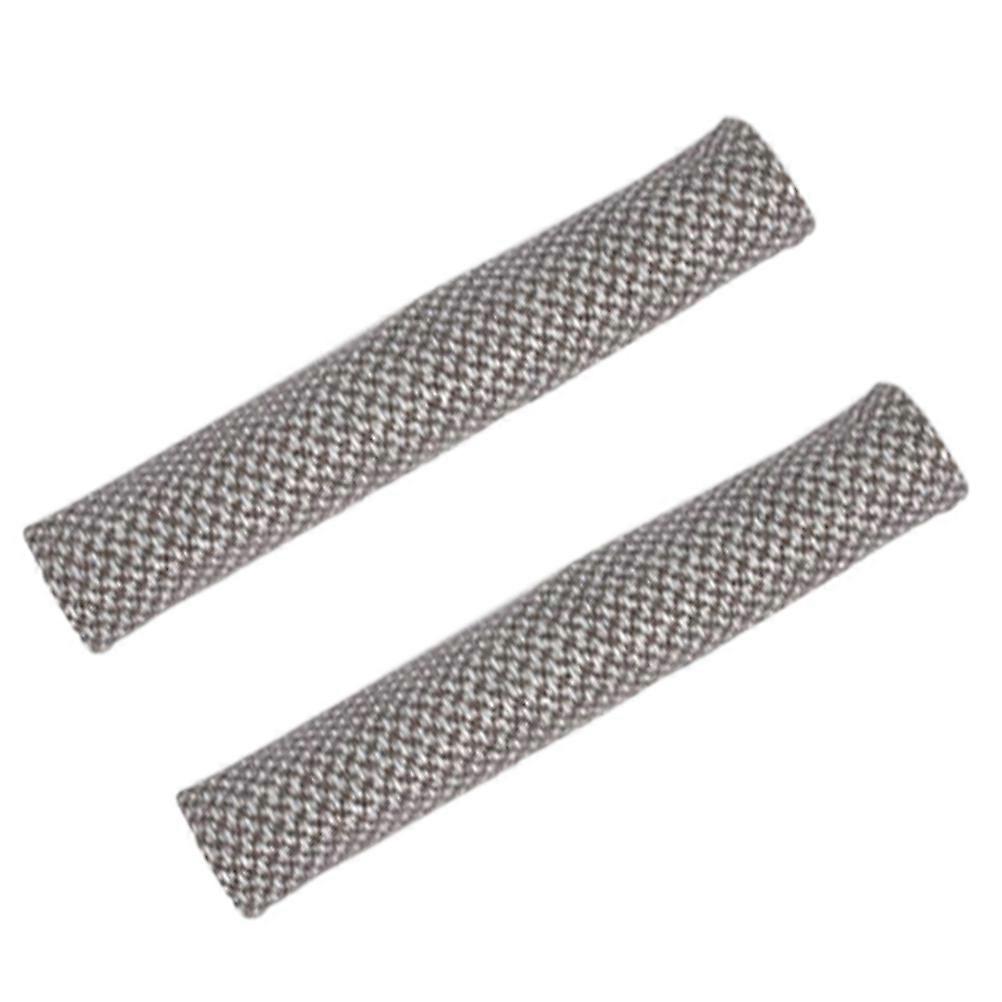 Kitchen Appliance Handle Covers Refrigerator Door Protective Cover Rectangular Shape Linen Material Prevent Cold 2Set