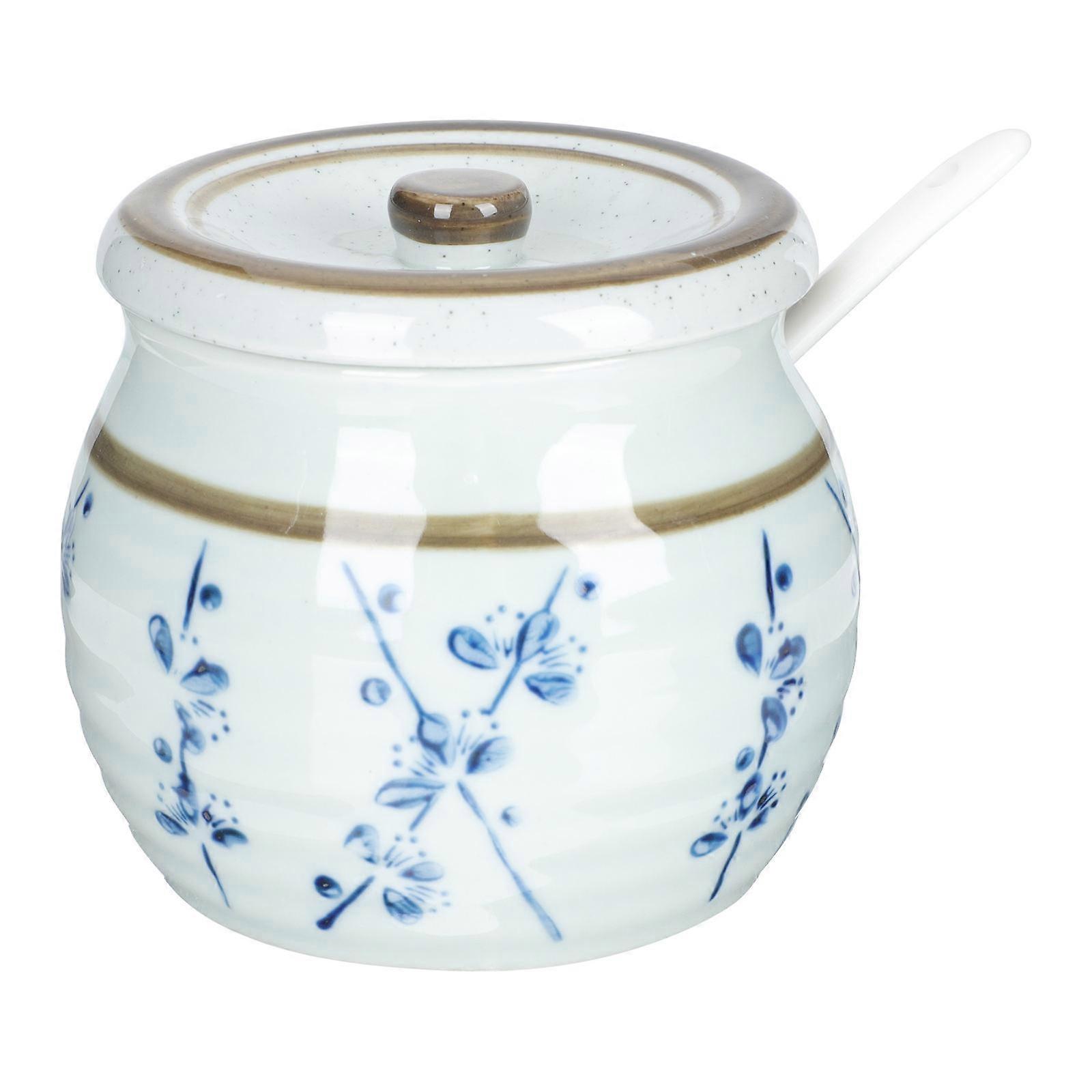 Kitchen Storage Jar For Seasoning Protection Multi-Function Practical Design 10x10cm 300ml 1 Set
