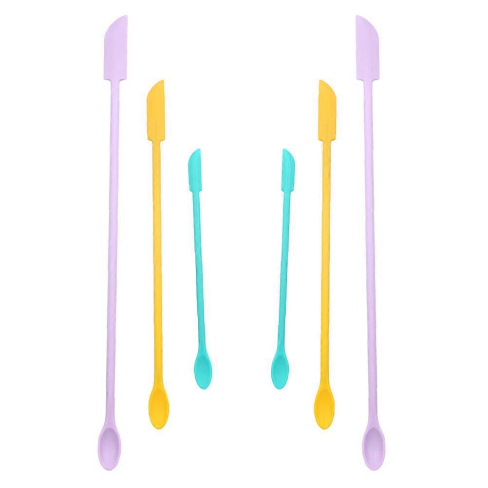 Silicone Spatula Kitchen Cooking Tool with Ergonomic Handle for Home Use Assorted Color