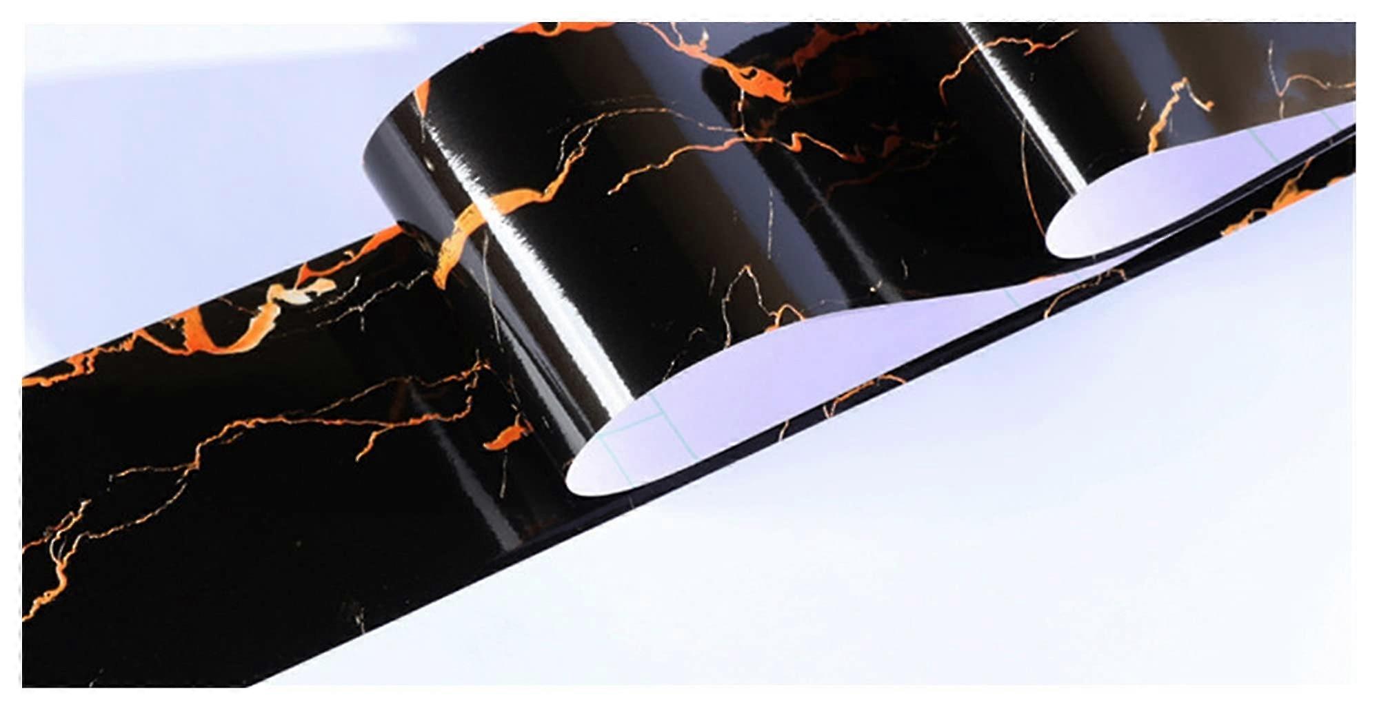 Selfadhesive border wall sticker, baseboard wall decal (C, W 20cm x H 500cm)