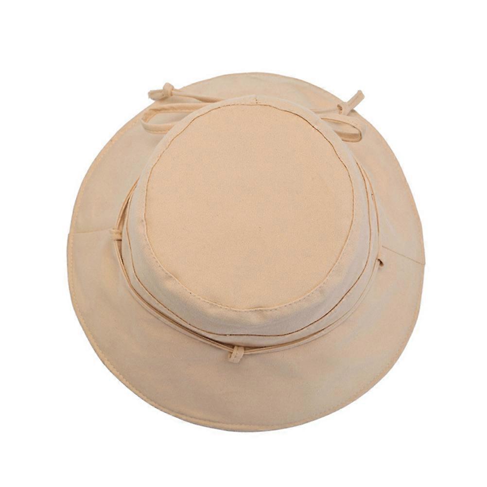Lightweight Wide Brim Bucket Hat with Bowknot – Stylish Sun Protection for Beach and Outdoor Activities, Khaki Summer Accessory