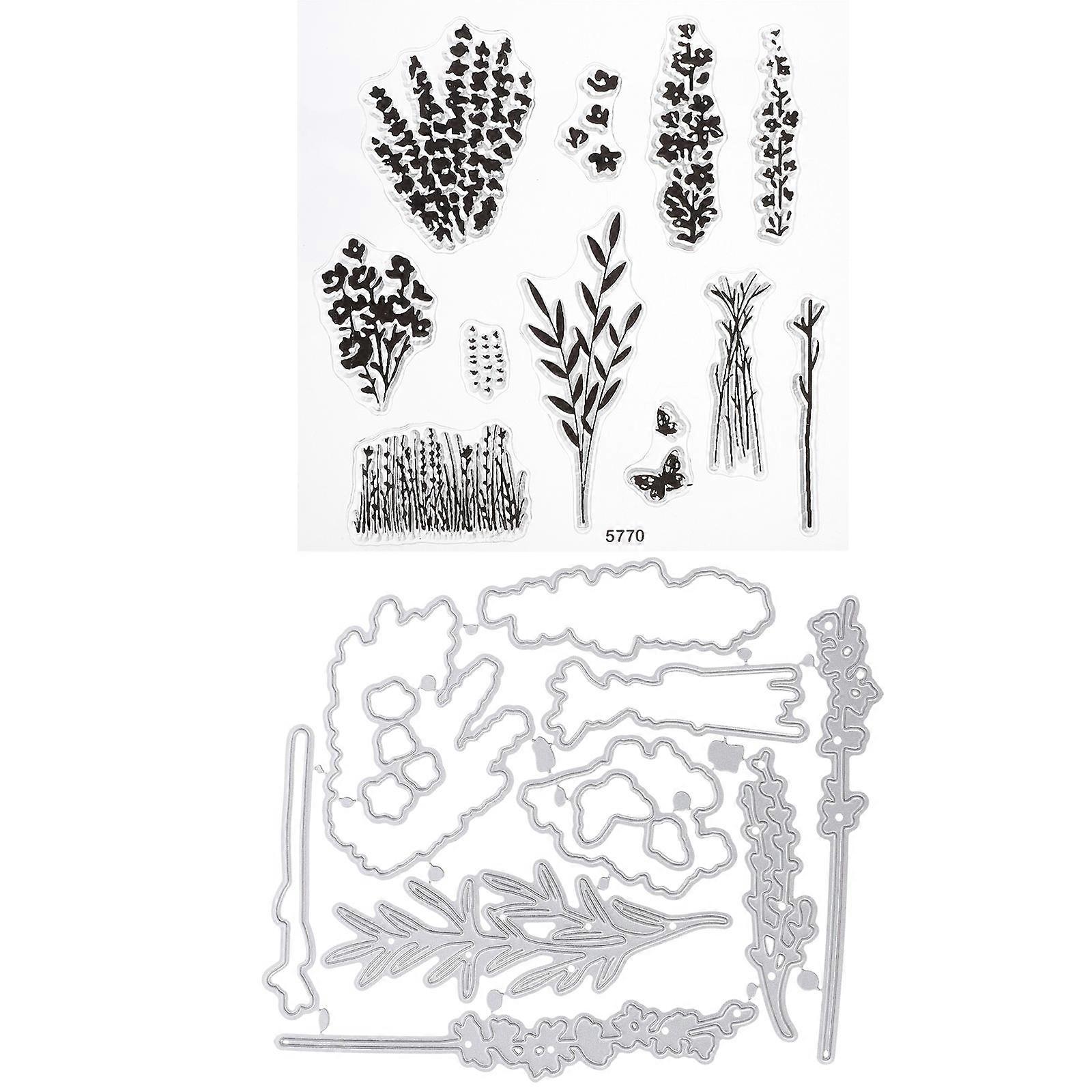 Metal Cutting Die for Card Making with Plants Design 1Set for DIY Use