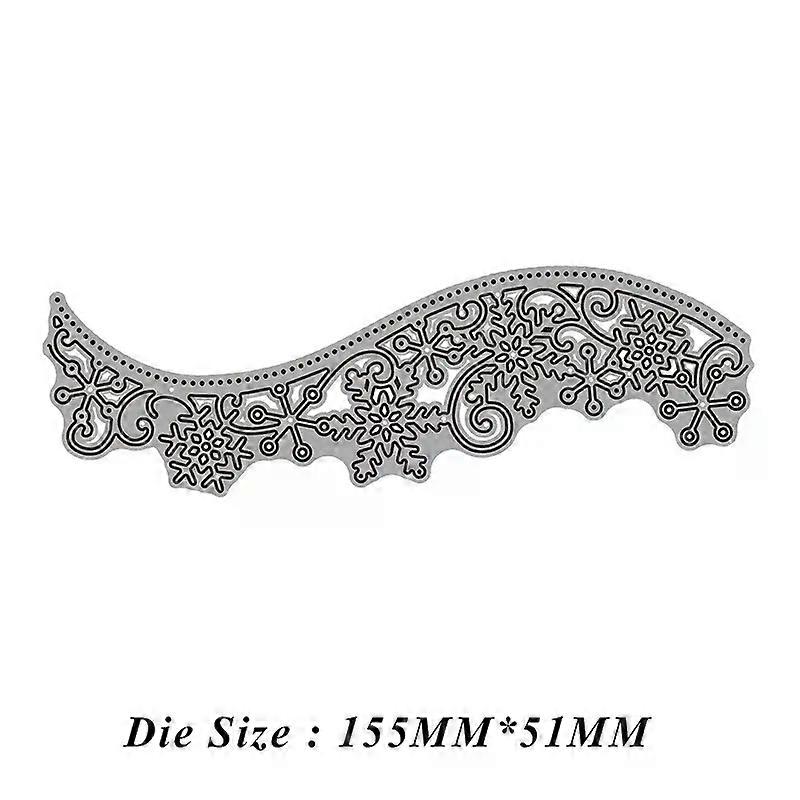 Snowflake Spets Metall Skärformar Kolstål DIY Scrapbooking Papper