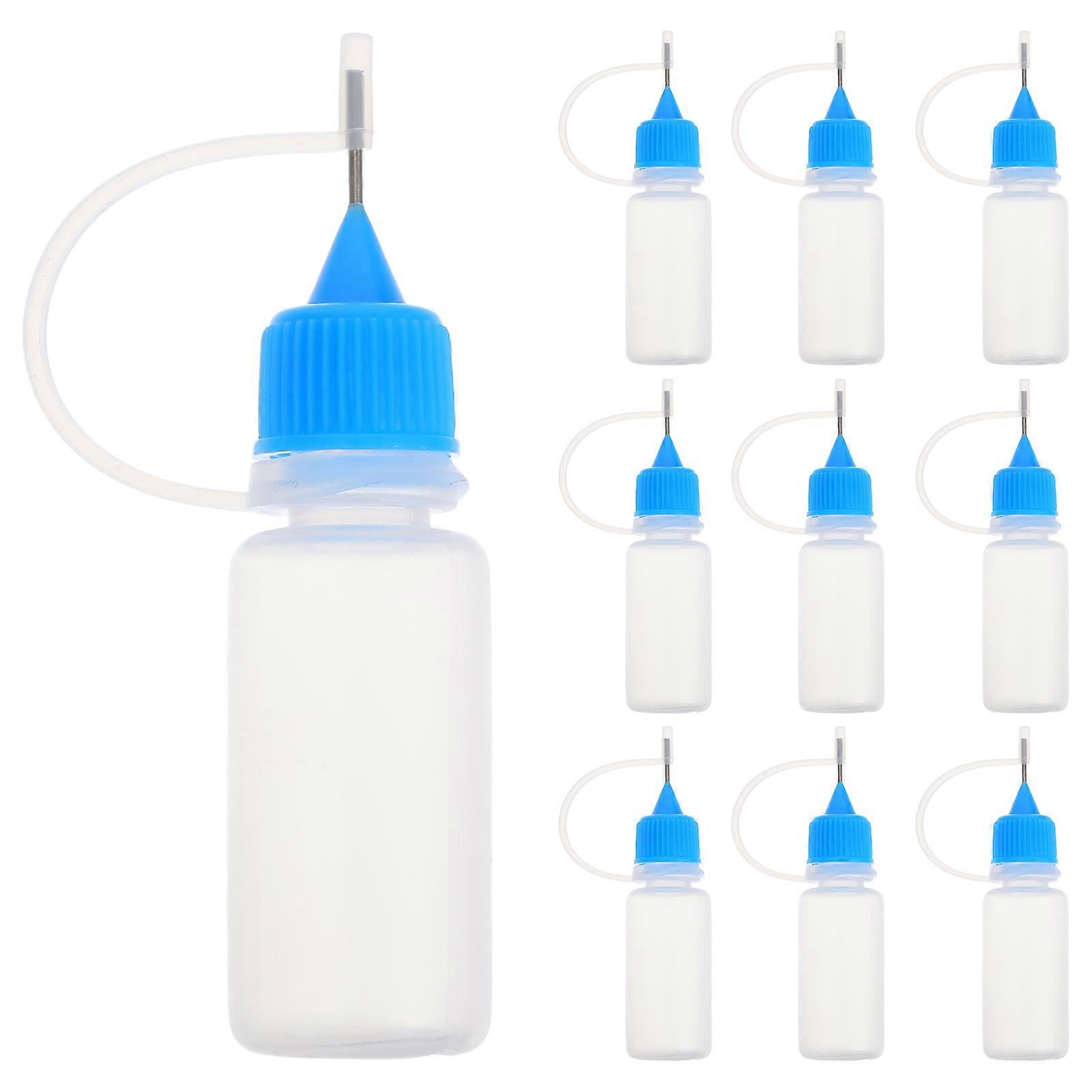 Empty Glue Bottles Squeeze Bottles For Artists Diy Enthusiasts Professionals .14X0.79X0.79In Liquid Dispensing 10Pcs