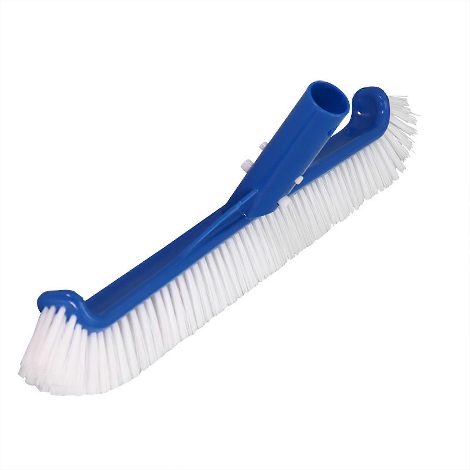 18inch Pool Brush Head for Pool Scrub Brush Standard Pool Brushes for Cleaning Pool Wall with Curved End Nylon Bristle Multicolor