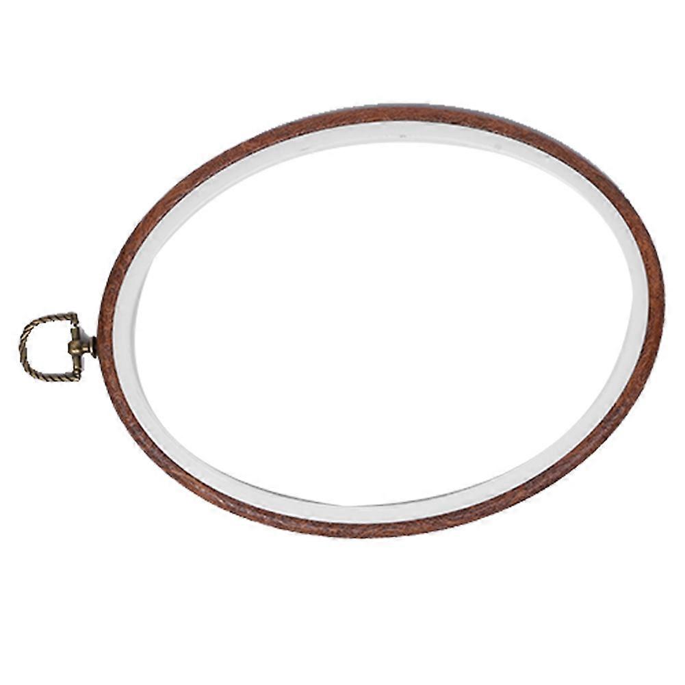 5Pcs Embroidery Hoops Circle Cross‑Stitch Hoop Ring Oval Frame Retro DIY Accessory Tools