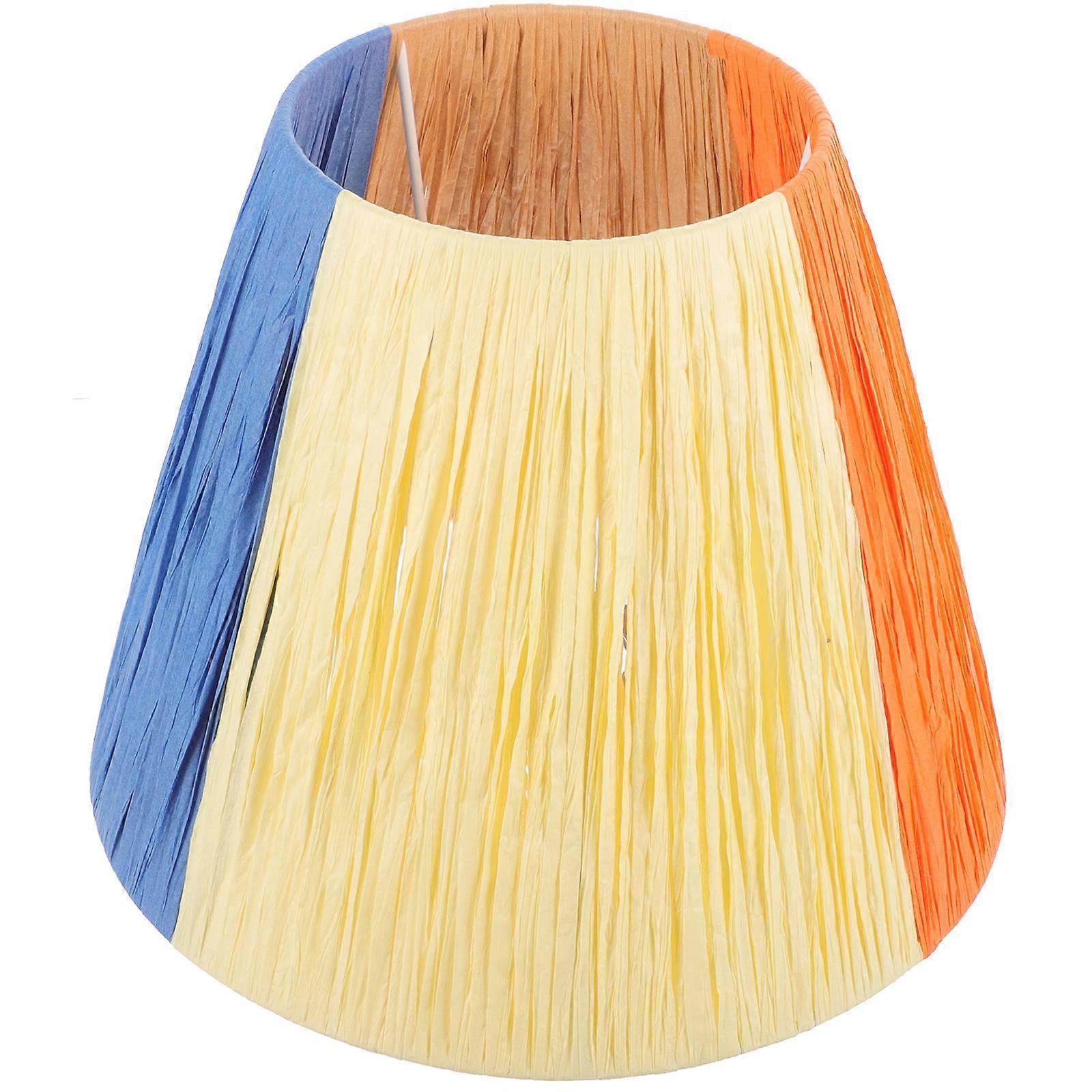 Pleated Paper Lamp Shade Replacement Cover for Table Lamp, Rustic Indoor Light Decor, Durable and Stylish for Home Decoration and Ambiance Enhancement