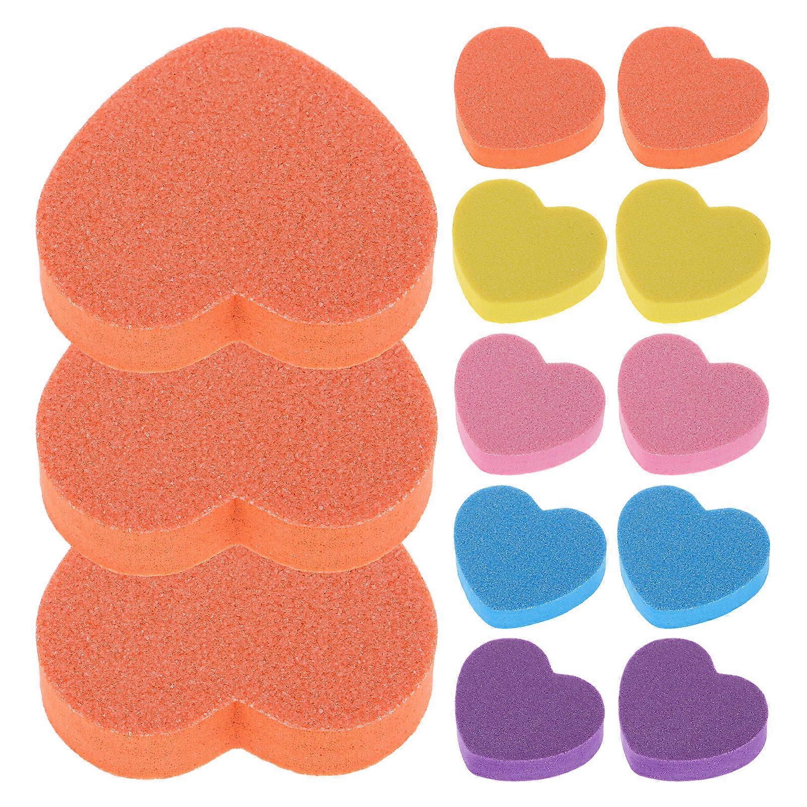 Nail Buffer Boards with Sponge Files for Manicure and Nail Art Assorted Color Portable and Durable 50 Pieces