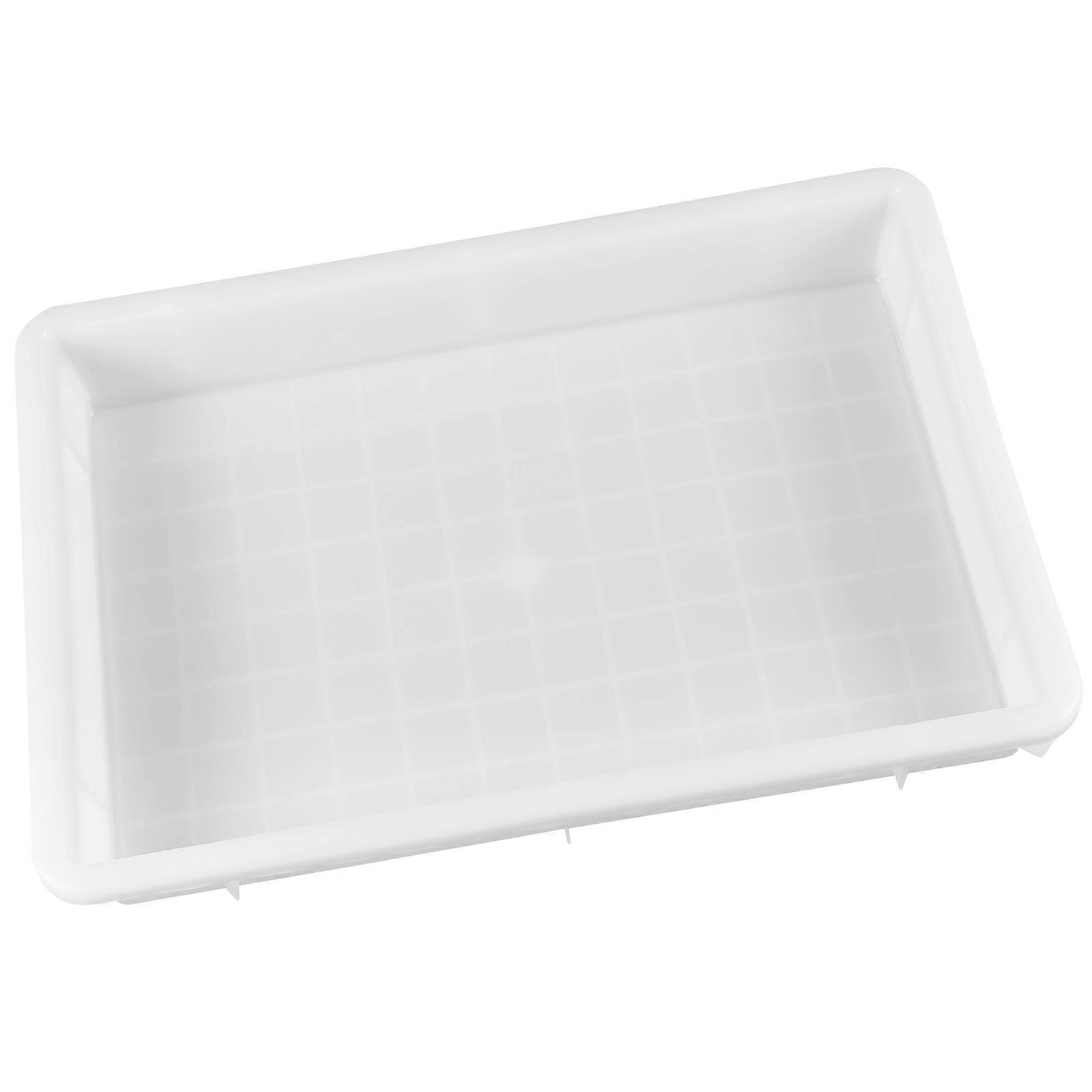 White Plastic Storage Box for Organizing Clothing and Sundries Easy to Clean Multi-functional Use
