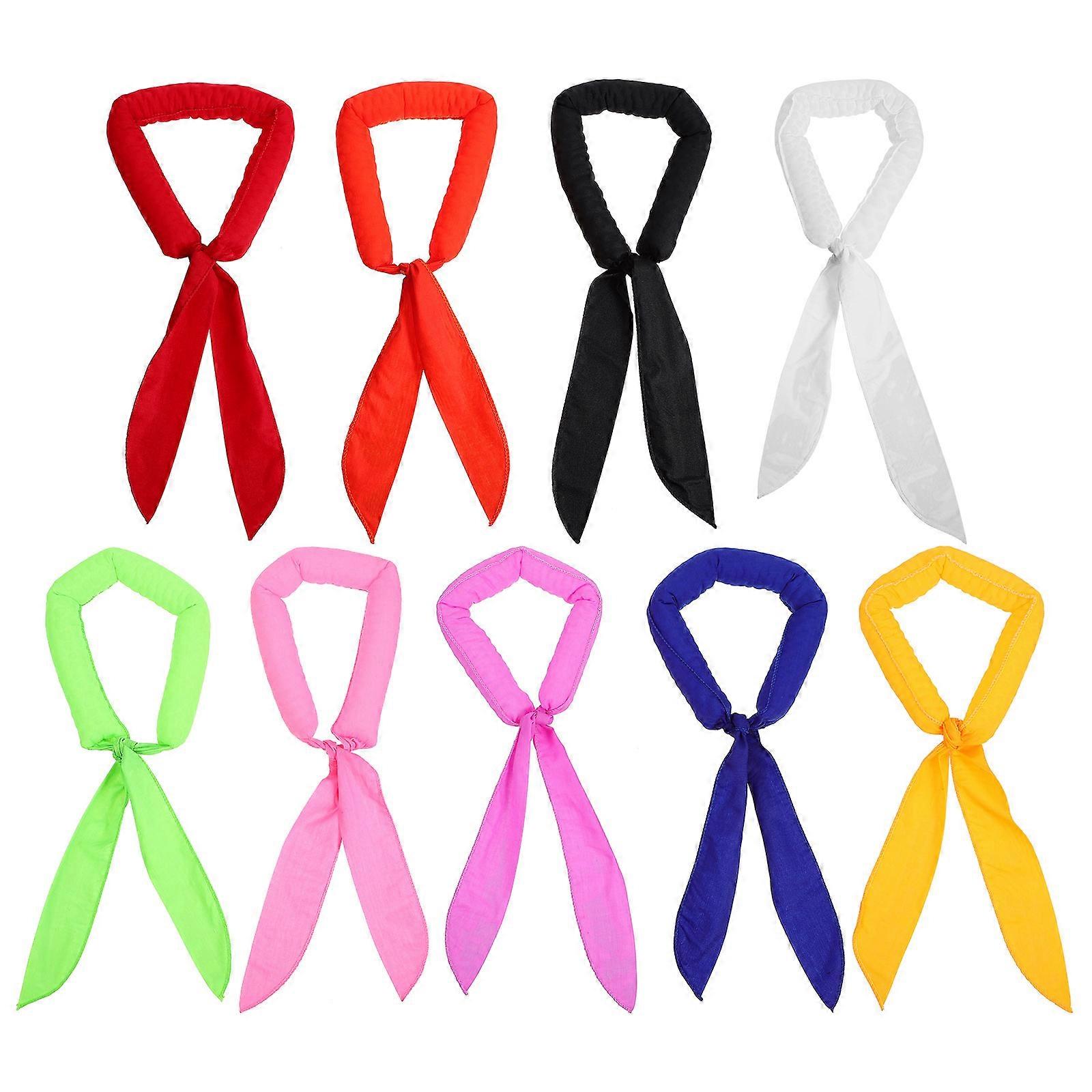 Cooling Sports Towels 9Pcs Quick Dry Scarfs For Outdoor Activities Assorted Color Absorbent Function