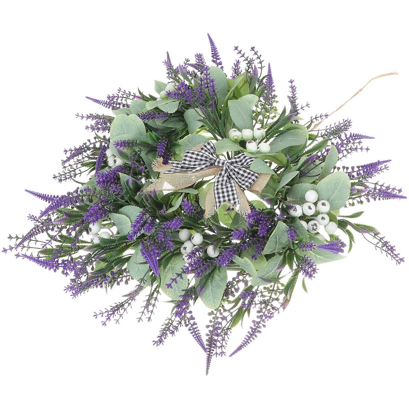 Silk Artificial Flower Wreath for Decor with UV Protection and Lifelike Texture 12.5 inches