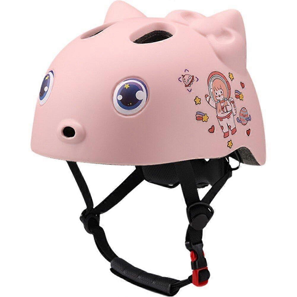 Toddler Helmet for 814 Years, Boys and Girls, Adjustable Skateboard Helmet, Pink