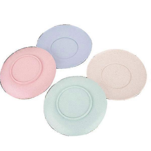 Lightweight Wheat Straw Plates - Disposable Wheat Straw Plates (1 set - Multicolored)