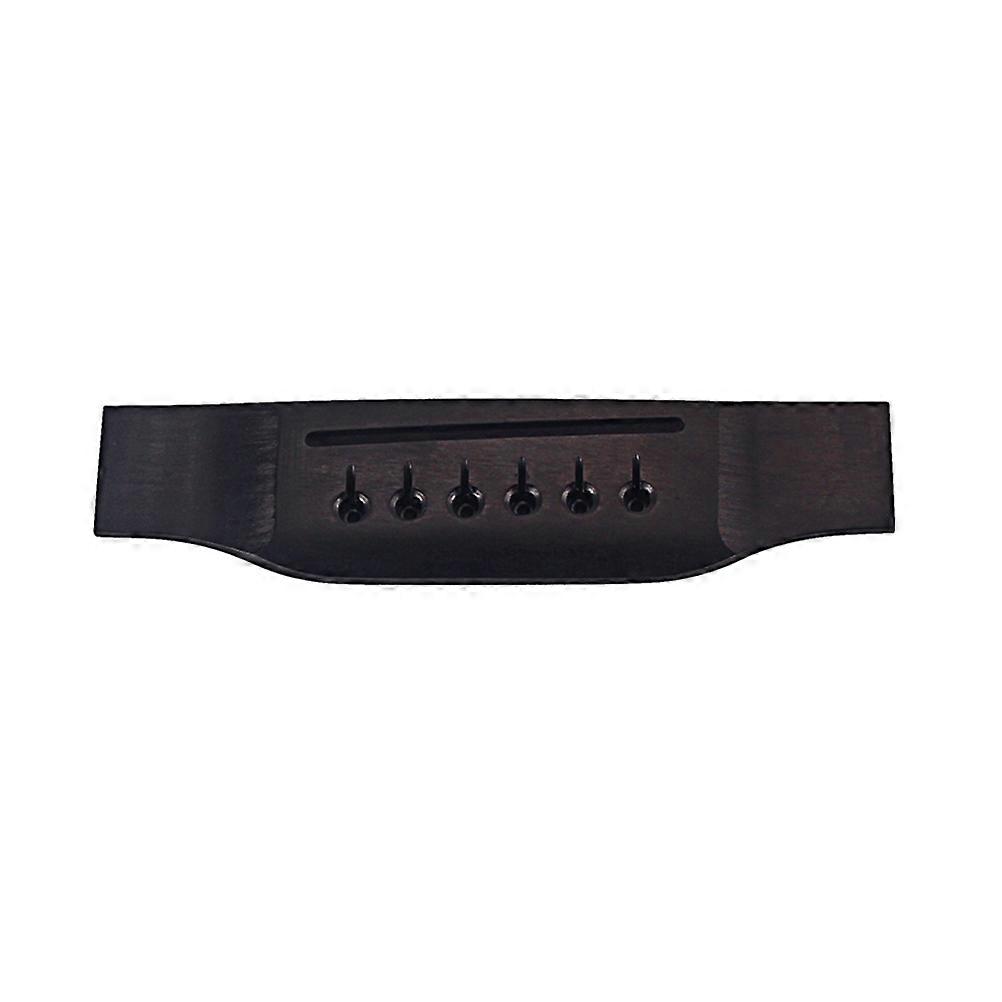 Solid Wood Bridge For Acoustic Guitar 1Set Suitable For Guitarists In Music Performance Black