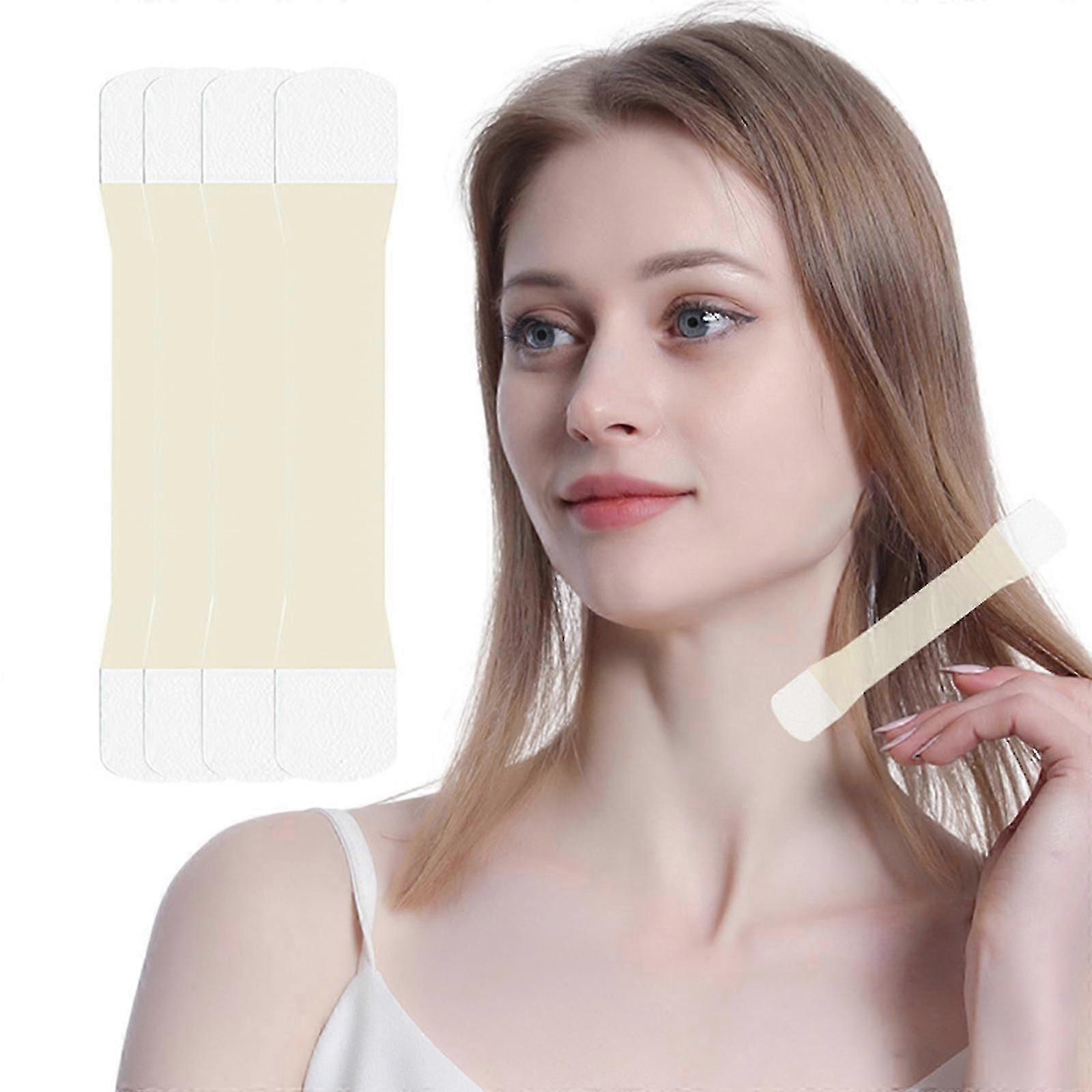 Nek Lifting Tapes, Neck Rescue Instant Corrigerende Strips Onzichtbare Anti-Rimpels Nek Patch (4 stuks nekbanden, 20 stuks vervangende tapes)