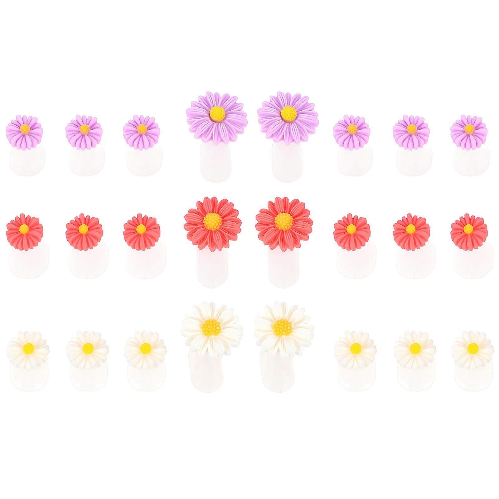 Silicone Toe Dividers 24Pcs Ideal For Nail Flower Shape Reusable Toenail Spacing Tools