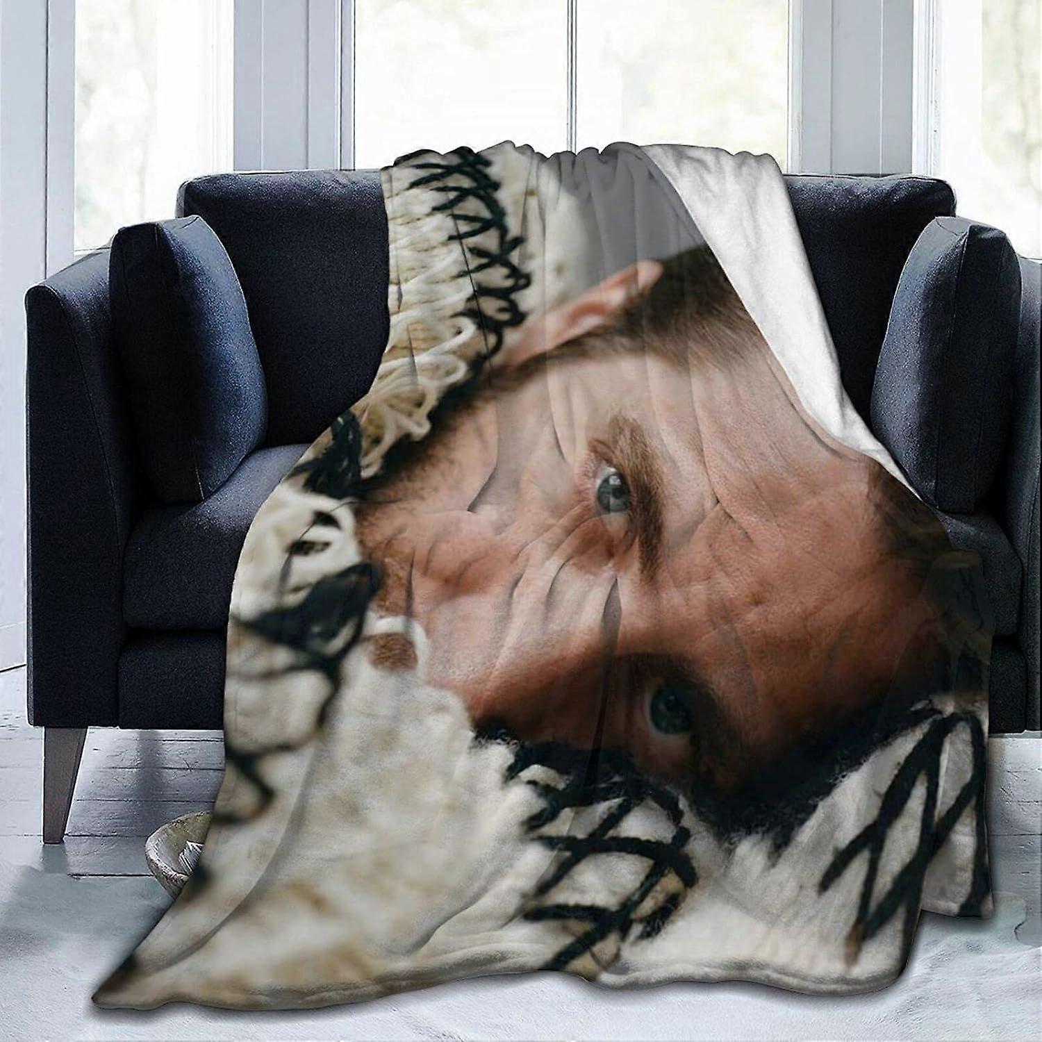 Jake skuespiller Gyllenhaal Fleece tæppe Varm Fuzzy Soft Throw Blanket Comfy vendbare mikrofiber tæpper Alle årstider velegnet til kvinder, mænd og børn  