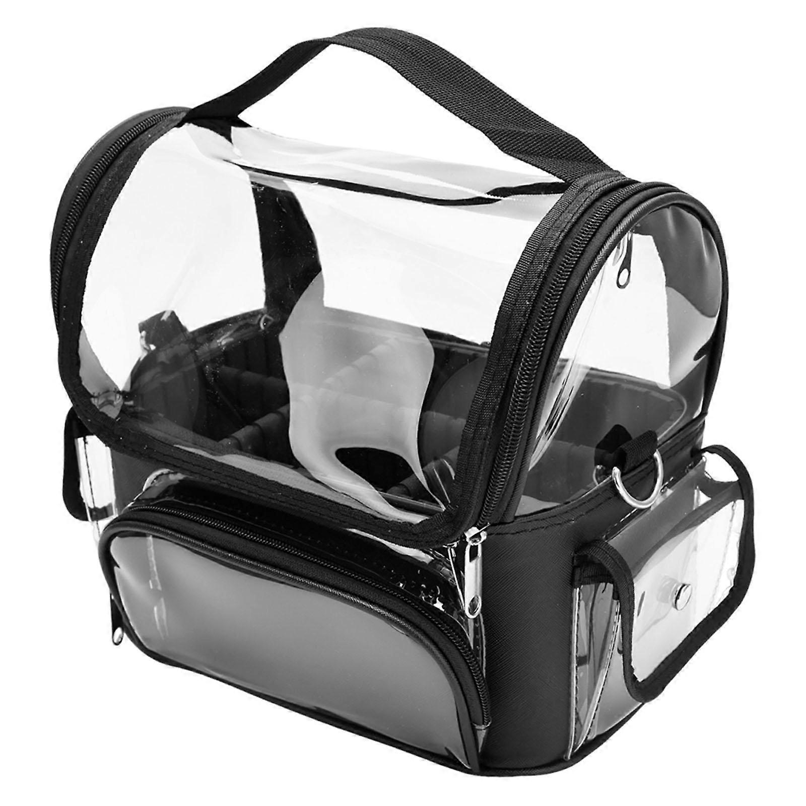 Large See through Travel Toiletry Bag Portable Versatile with Compartments