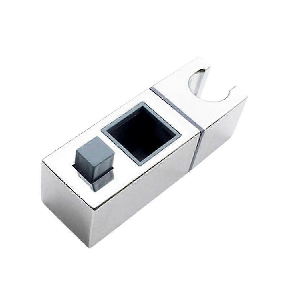 Shower head bracket for bathroom with adjustable rail and holder