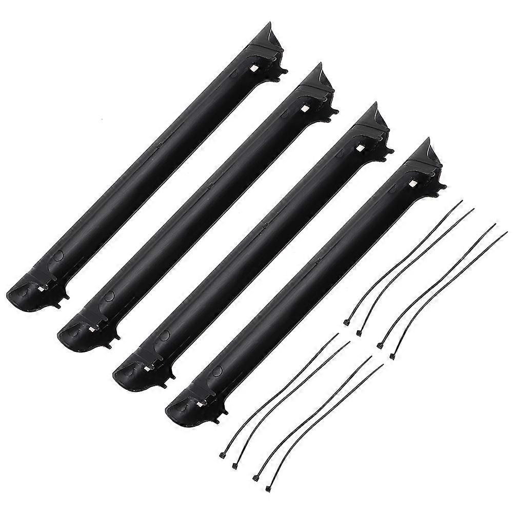 Bike Chain Protector Cover with Durable ABS Material for Use on Bikes Black 8 Sets