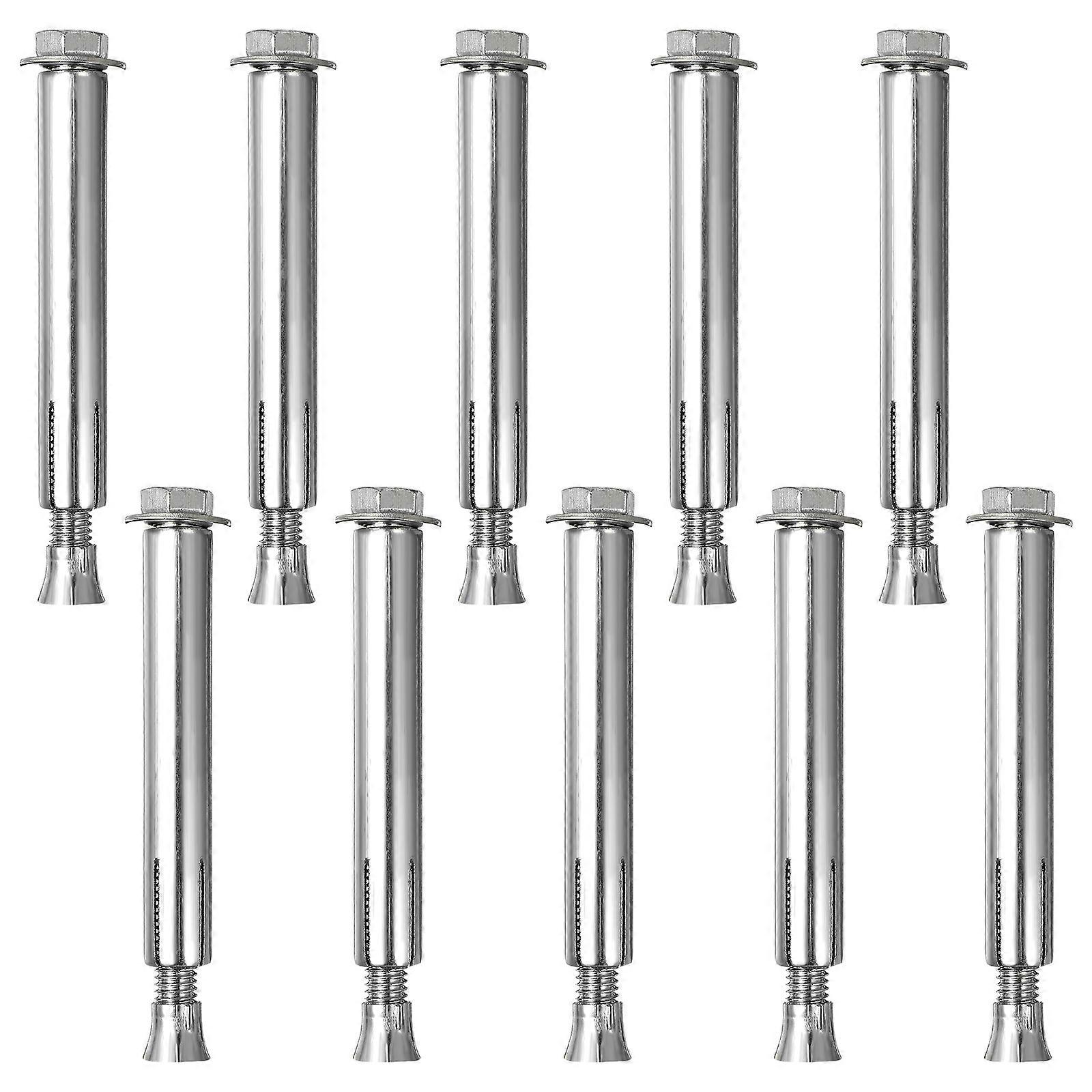 Premium Expansion Fasteners For Installation 10Pcs Deform Resistant Utility Bolts