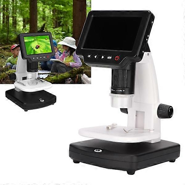 4-inch LCD Digital Microscope 1200X Magnification 1080P Video Microscope Camera with 12MP Image Sensor
